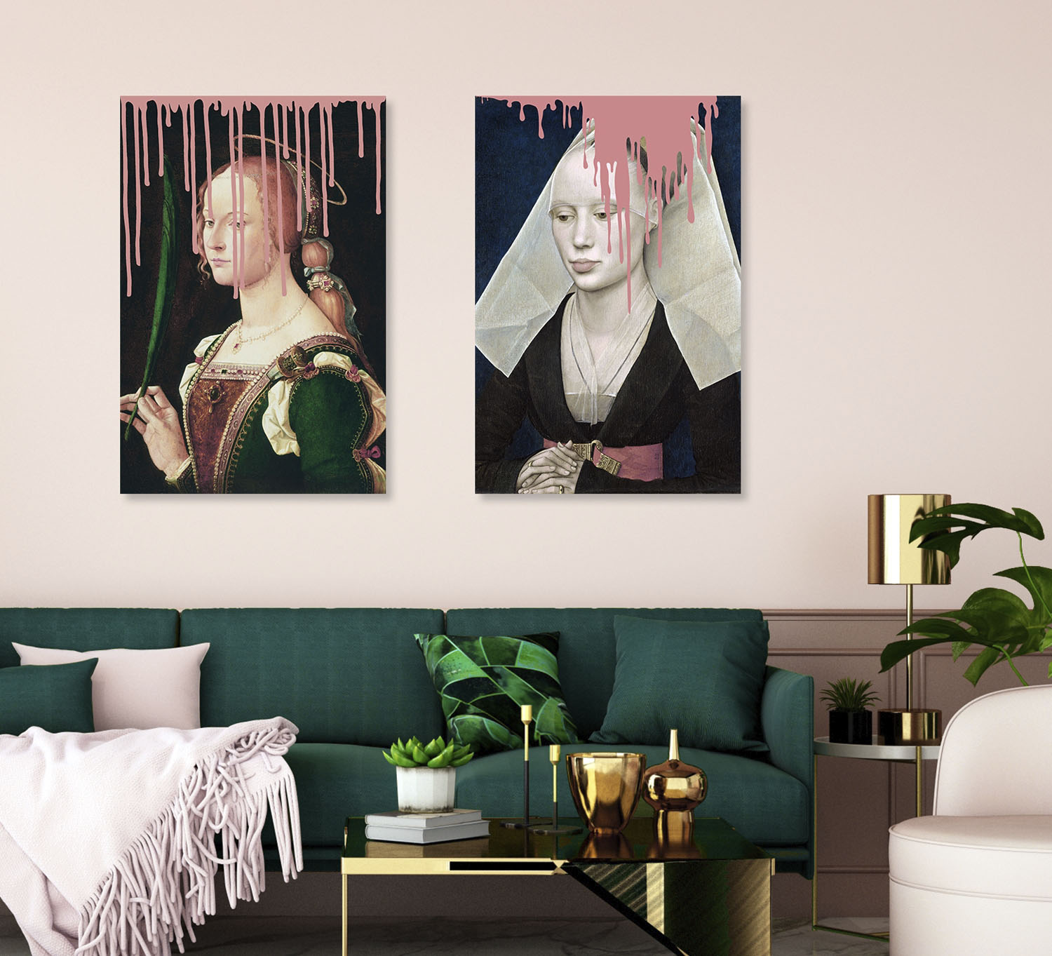 queence Acrylglasbild »Frau mit Farbklecks« Bilder von Frauen   Formen   Fr günstig online kaufen