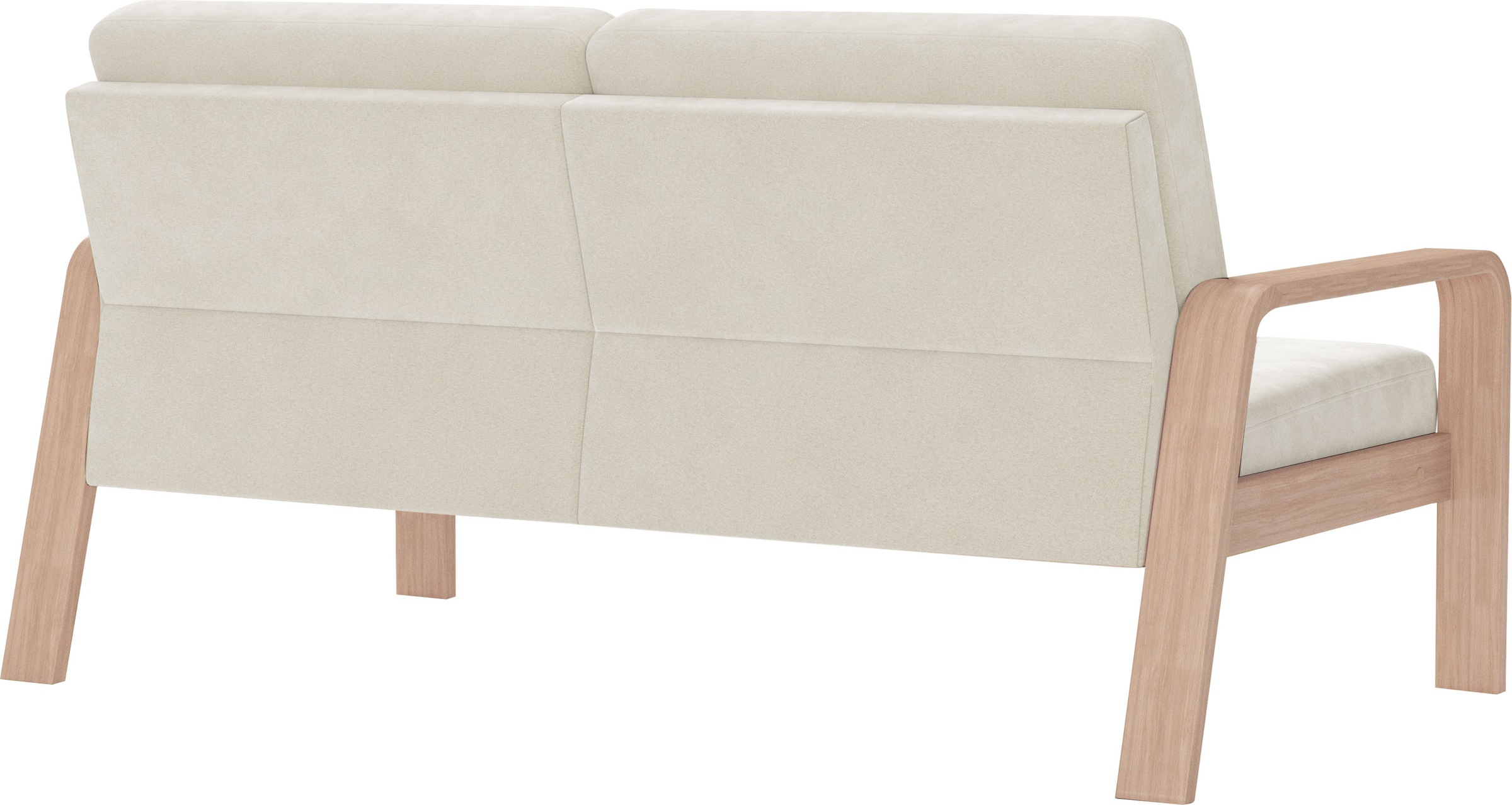 sit&more 2,5-Sitzer »Kolding«, Armlehnen aus Buchenholz in natur, verschiedene Bezüge und Farben
