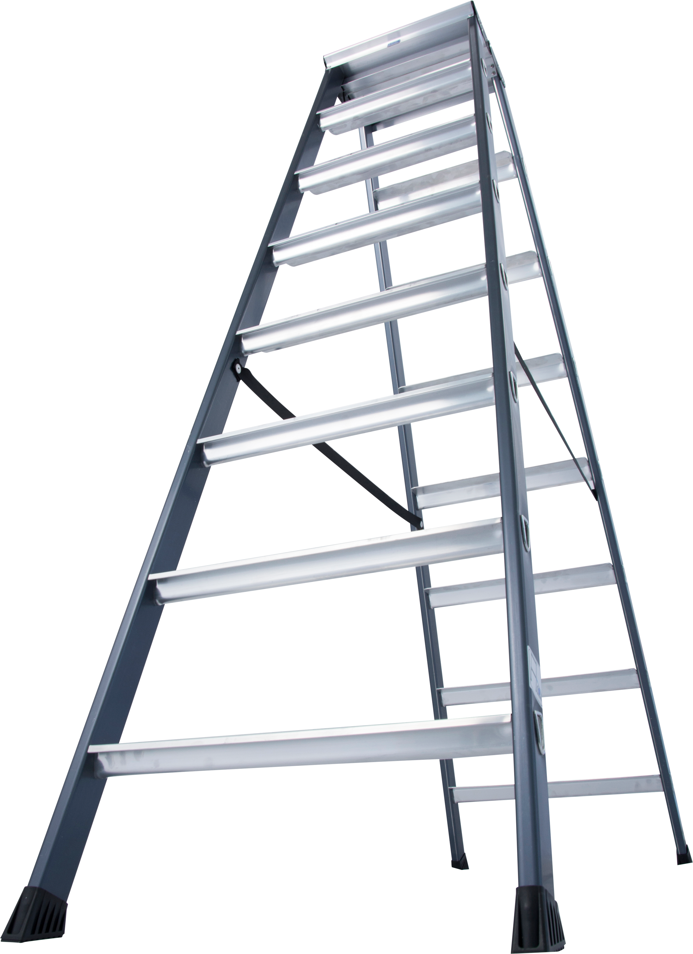 KRAUSE Doppelleiter »SePro D« Alu eloxiert, 2x8 Stufen, Arbeitshöe ca. 327 cm