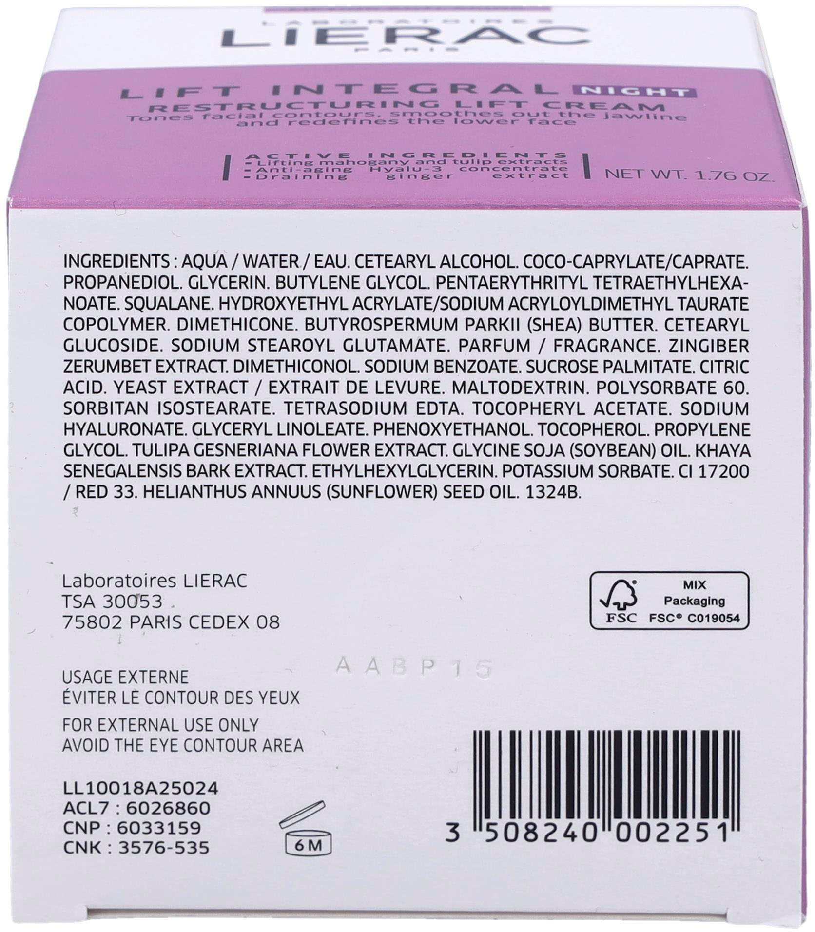 LIERAC Nachtcreme »Lift Integral Nuit«