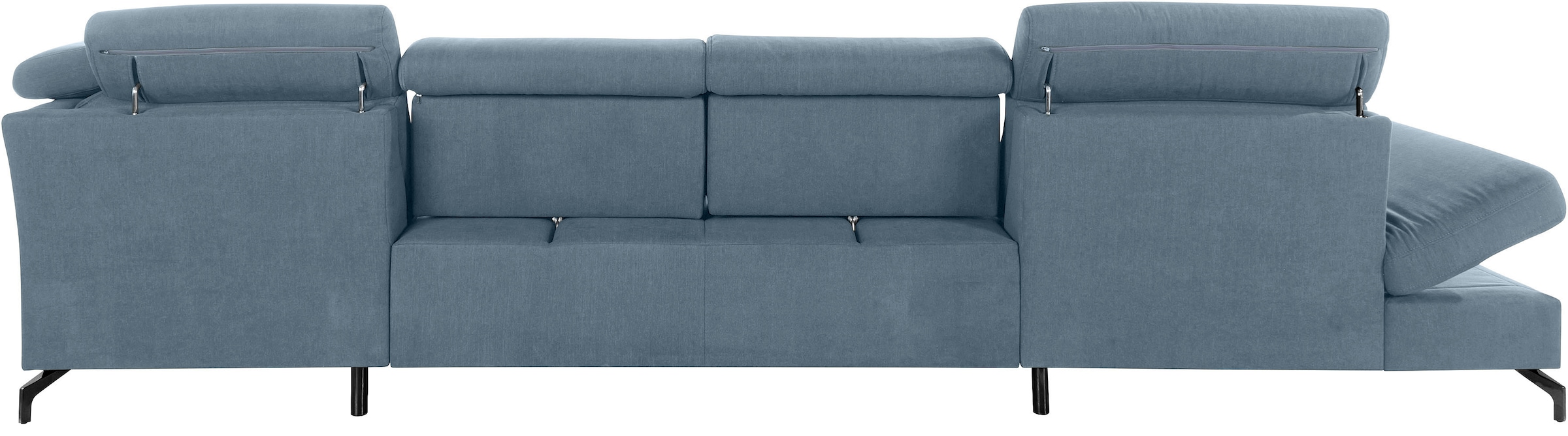 sit&more Wohnlandschaft »Brisbane U-Form«, Fußhöhe 12 cm, inklusive Sitztiefen-, Armteil- und Kopfteilverstellung