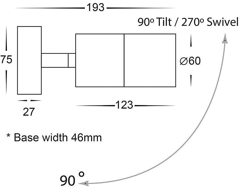 Havit Lighting LED Wandleuchte »PIAZ«, 1 flammig, Leuchtmittel GU10 | Leuchtmittel wechselbar
