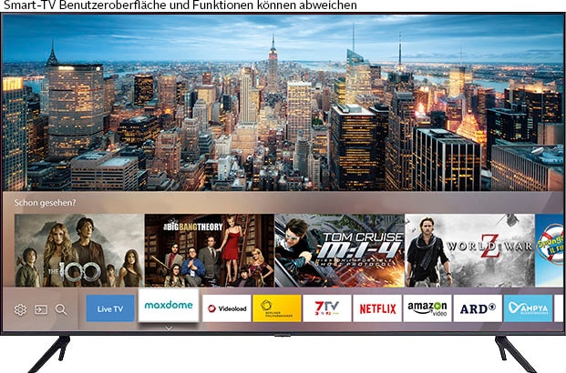 Samsung LED-Fernseher, 163 cm/65 Zoll, 4K Ultra HD, Smart-TV, HDR,Crystal Prozessor 4K,Q-Symphony,Contrast Enhancer