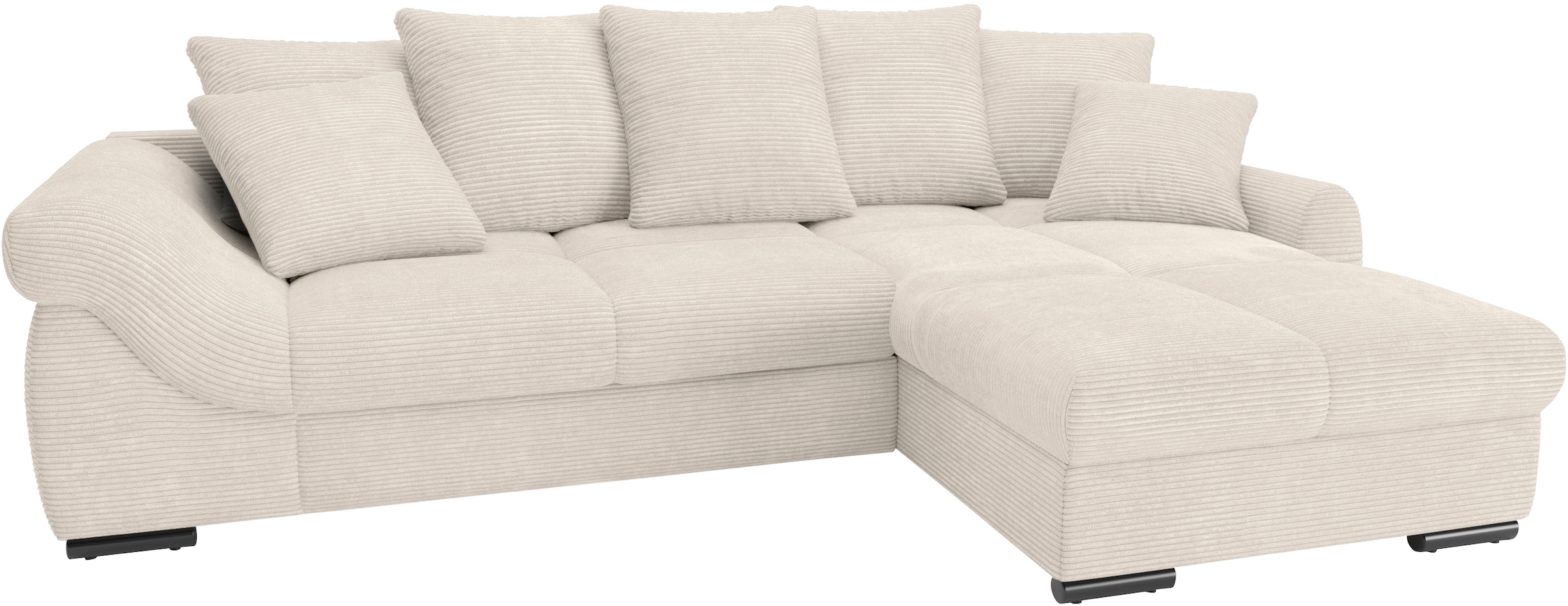 Mr. Couch Ecksofa »Livorno L-Form«, inkl. Hochschläfer-Bettauszug, XL-Bettk günstig online kaufen