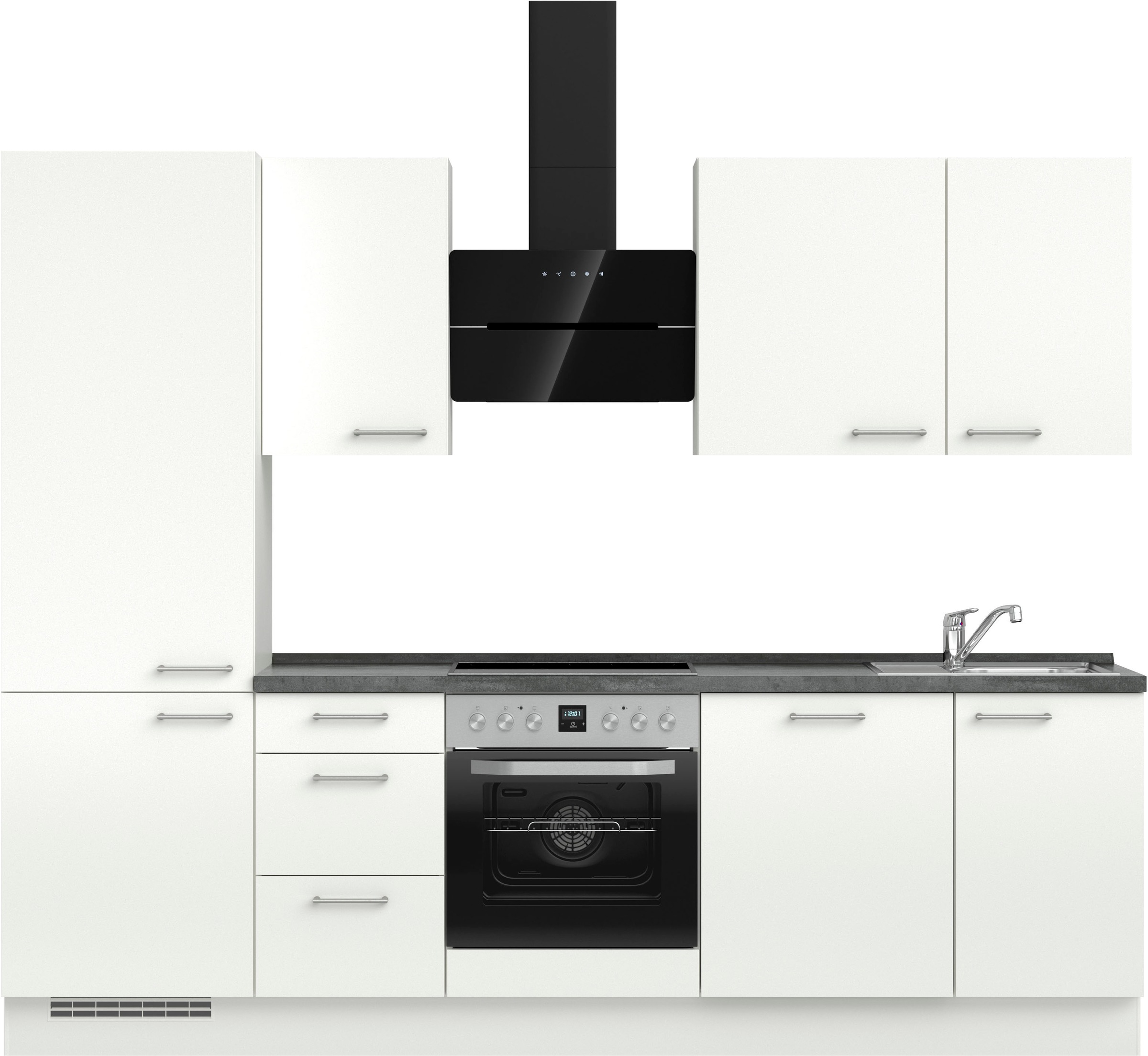 nobilia® Küchenzeile »"Laser II", Ausrichtung wählbar, Breite 270 cm« vormo günstig online kaufen