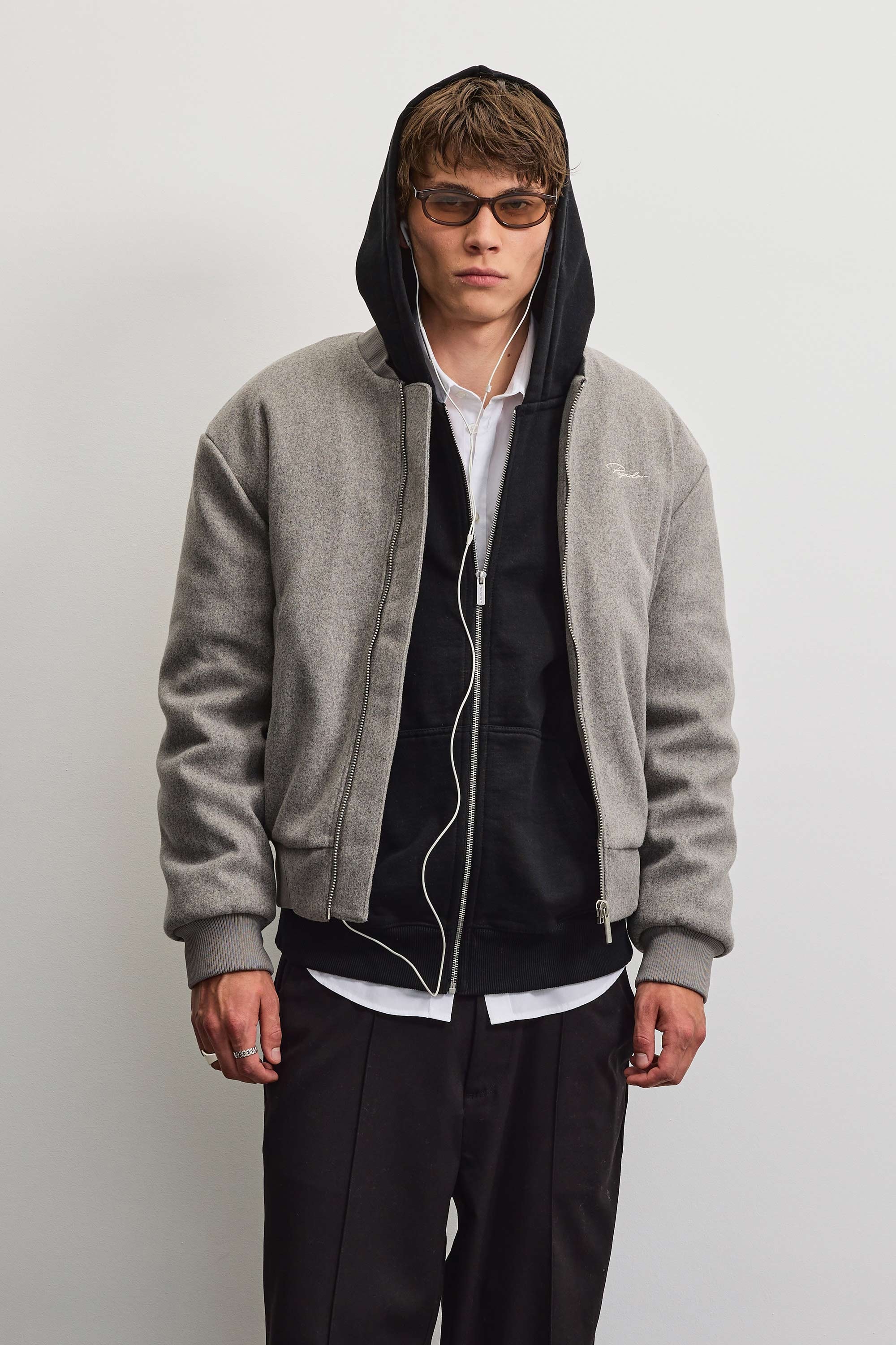 PEGADOR Bomberjacke »LEGNANO WOOLOPTIC BOMBER JACKET« Kunstfaser, regular fit