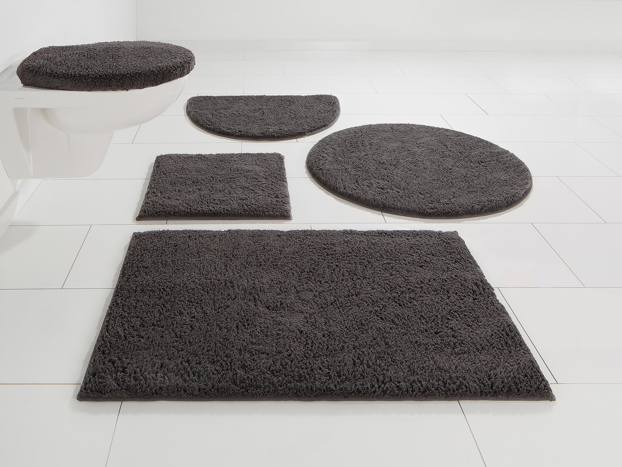 my home Badematte »Maren, Badvorleger, Badezimmer Teppich« Höhe 15 mm rutsc günstig online kaufen