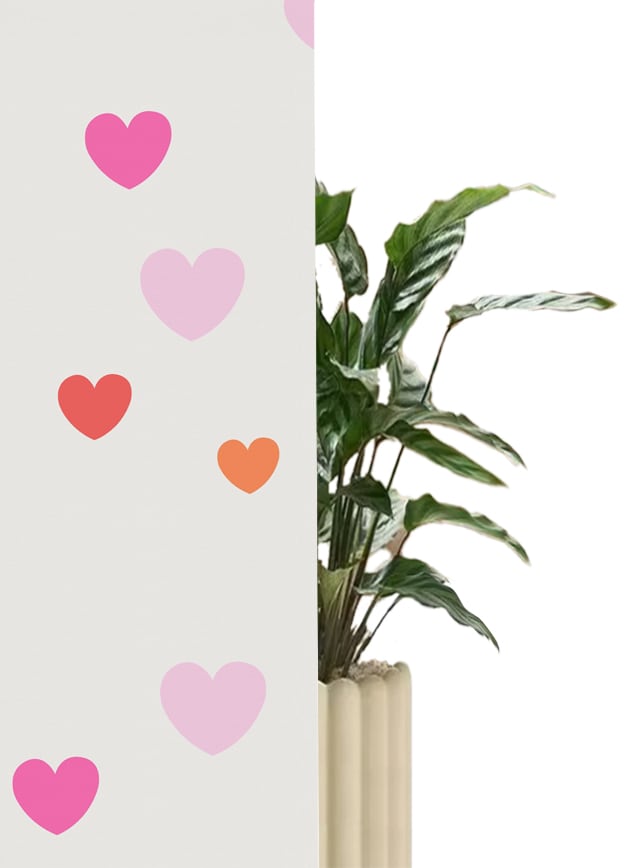 Lüttenhütt Rollo »HEART«, verdunkelnd, Blendschutz-Sichtschutz-Verdunkelung, ohne Bohren, freihängend, Fixmaß, Klemmfix, Herzen, Kinderrollo -NEUHEIT!