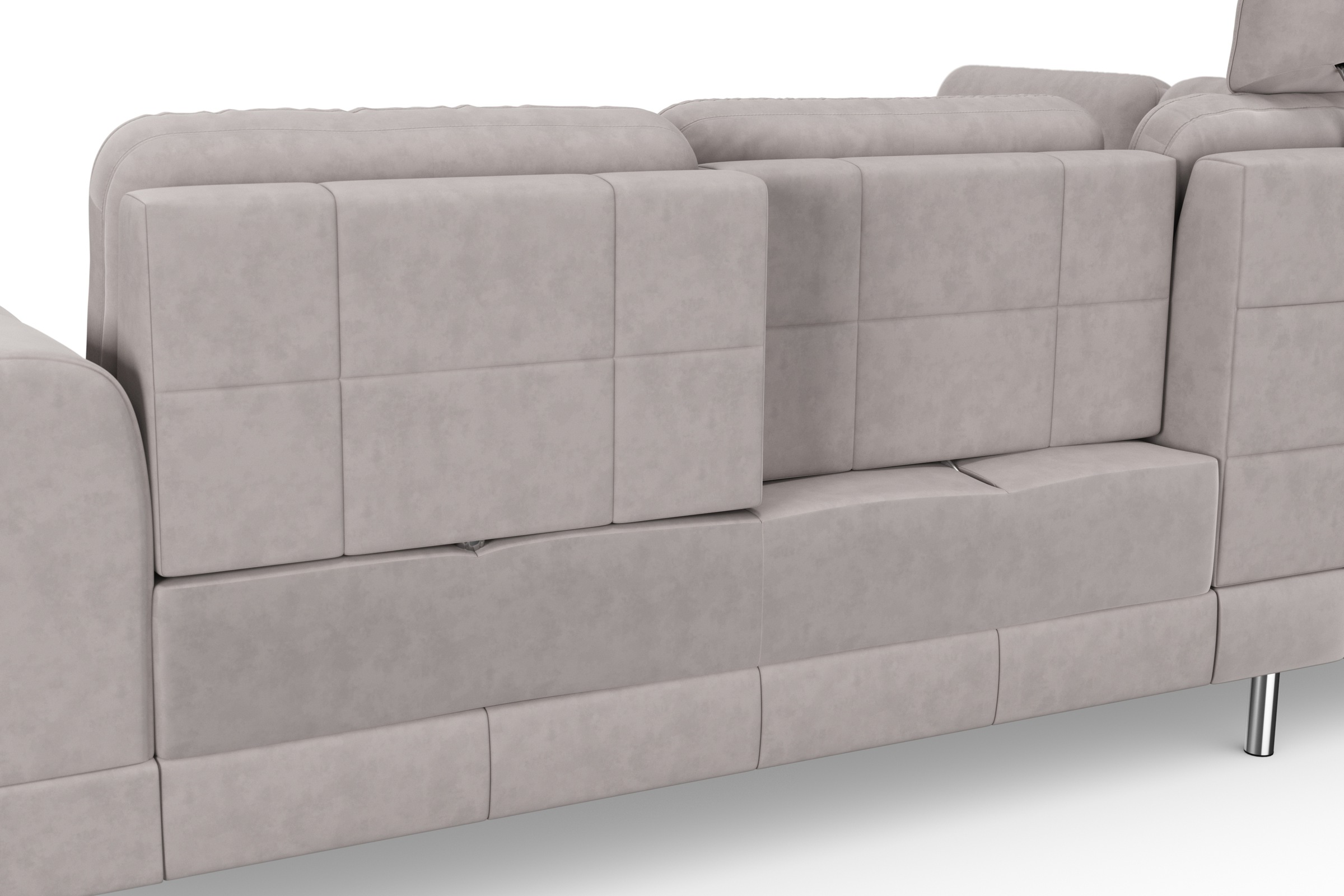 sit&more Ecksofa »Bendigo L-Form«, inklusive Sitztiefenverstellung, Bodenfreiheit 12 cm, in 2 Fußfarben