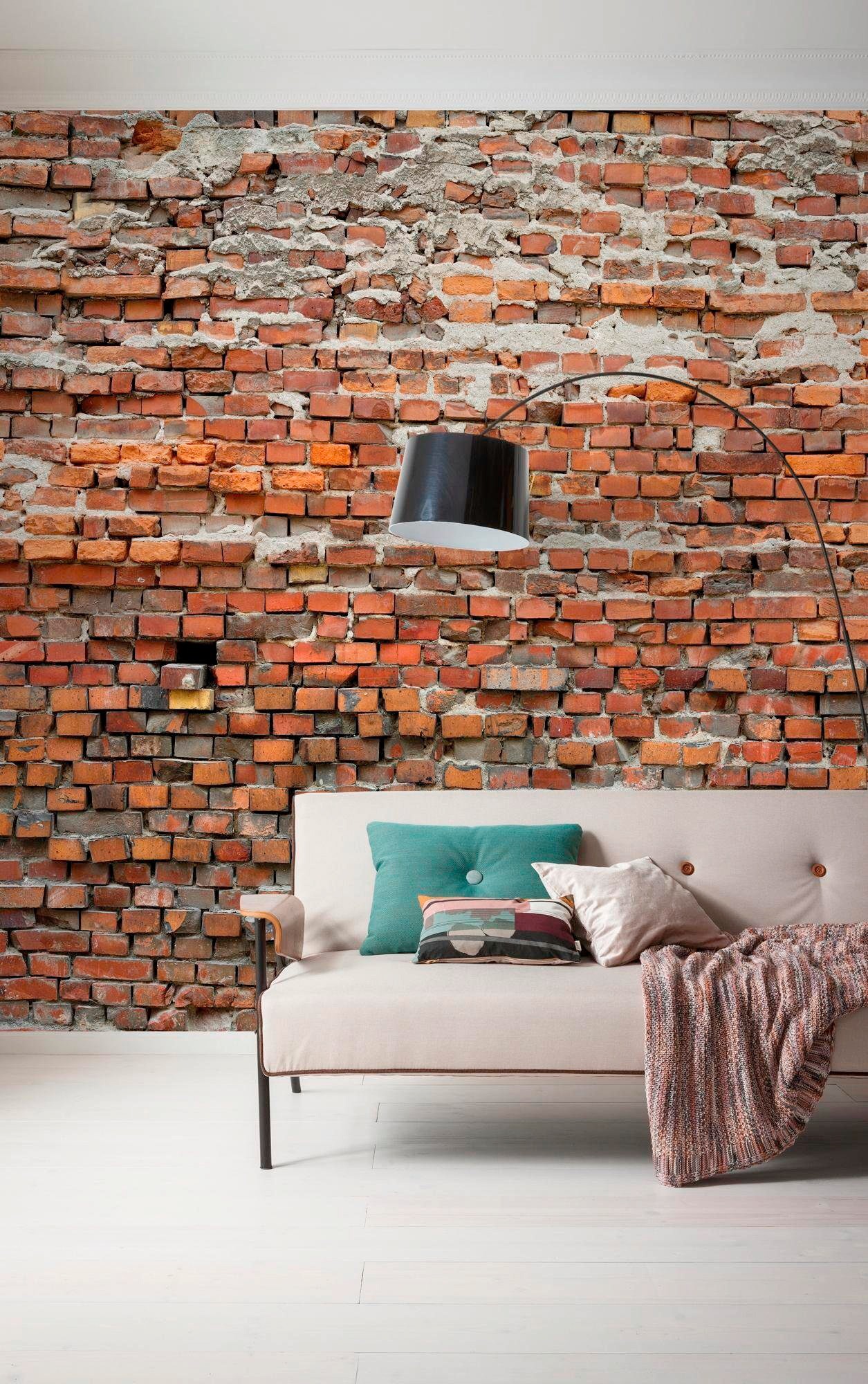 Komar Vliestapete »Digitaldruck Vlies - Bricklane - Größe 300 x 250 cm«, bedruckt, Wohnzimmer, Schlafzimmer