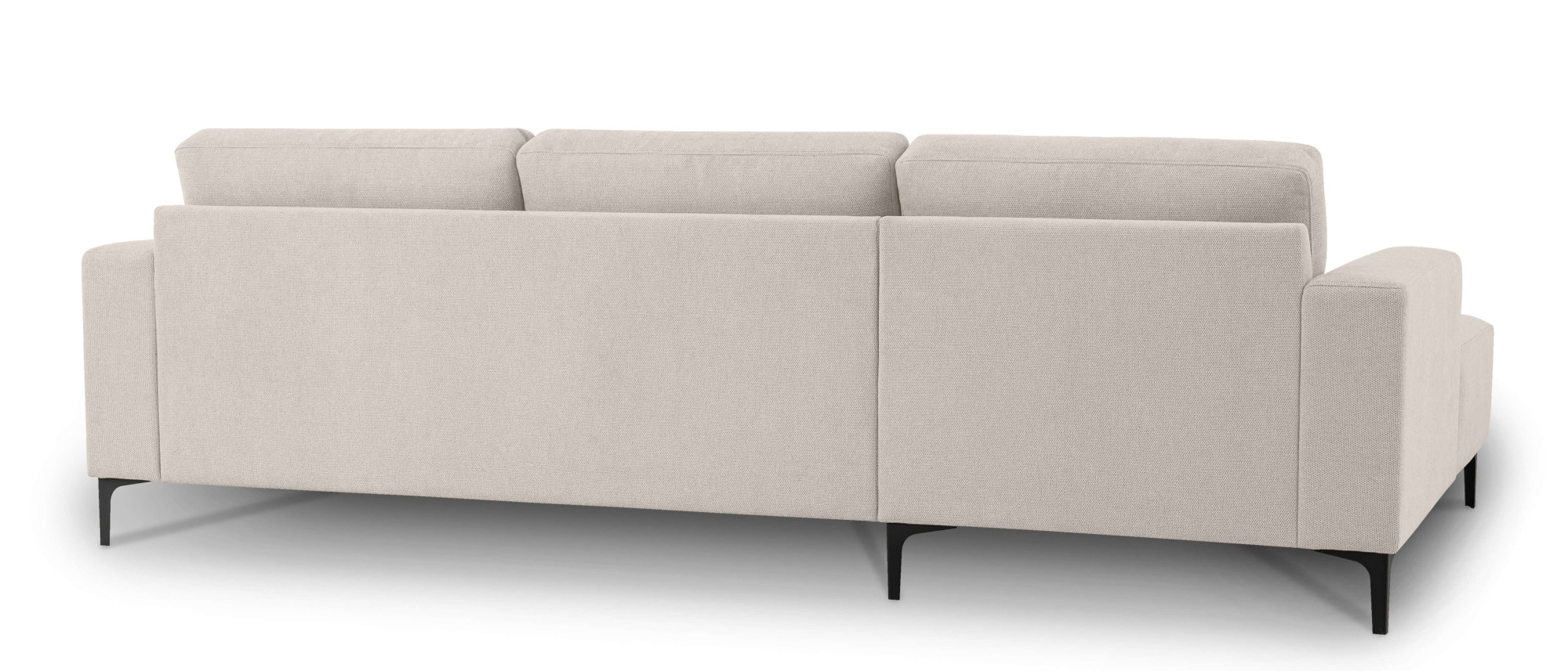 Home affaire Ecksofa »Tournon, L-Form, Breite 262 cm, Webstoff, Chenille«, Designsofa im nordischen Stil, Wellenunterfederung, Metallfüße