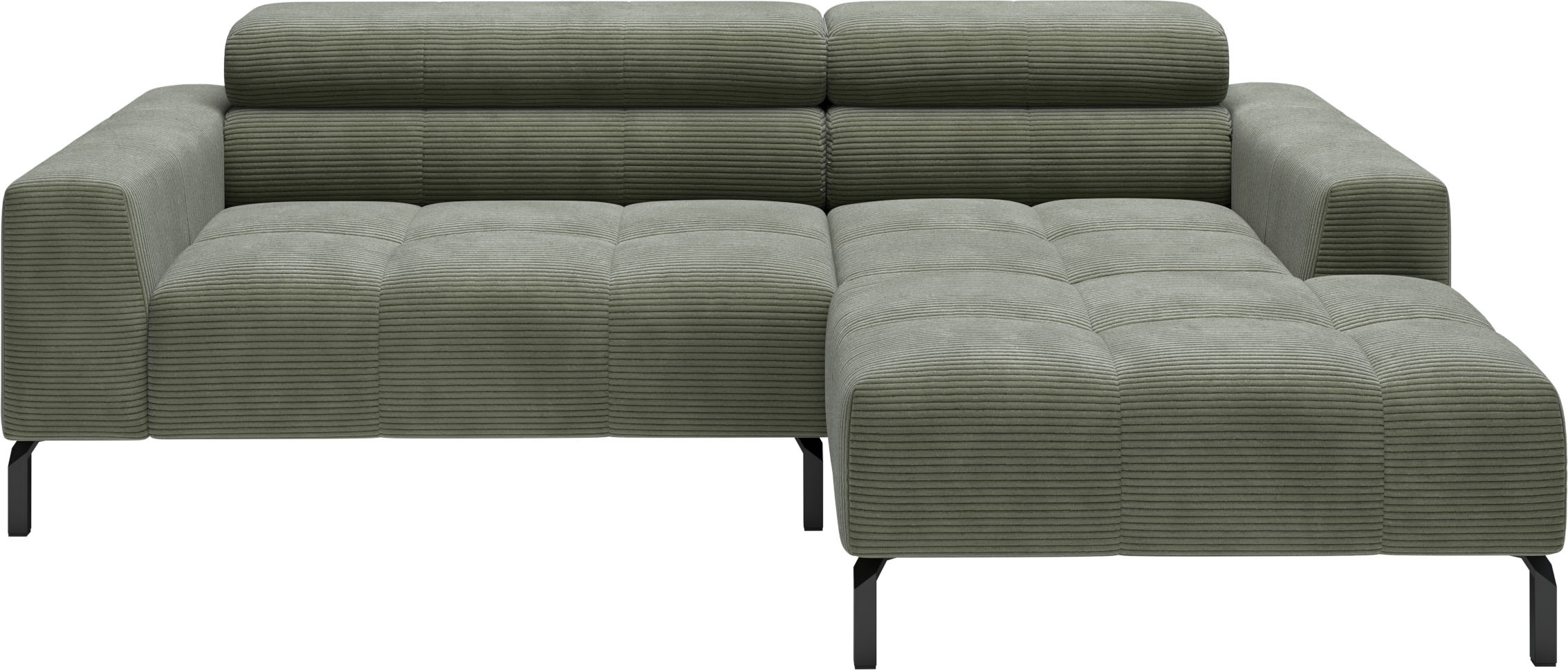 Home affaire Ecksofa »Claya, 223 cm breit, L-Form, Kopfteilverstellung« Moderne Steppung, weicher Polsteraufbau & saugroboterfreundliche Höhe