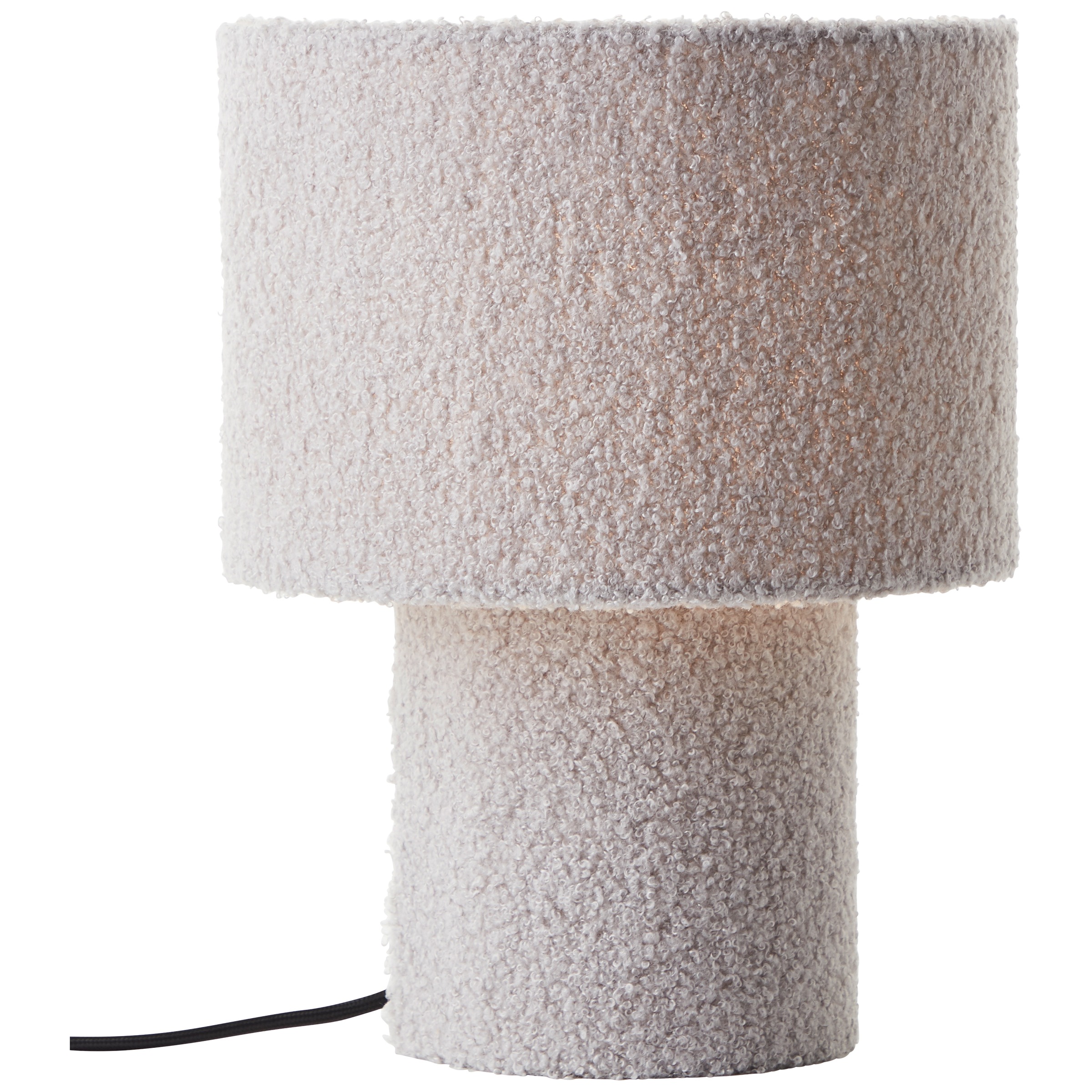 Brilliant Tischleuchte »Teddy«, 1 flammig, Leuchtmittel E27 | ohne Leuchtmittel, flauschiger Teddystoff, 30 x 23 cm, E27, Textil
