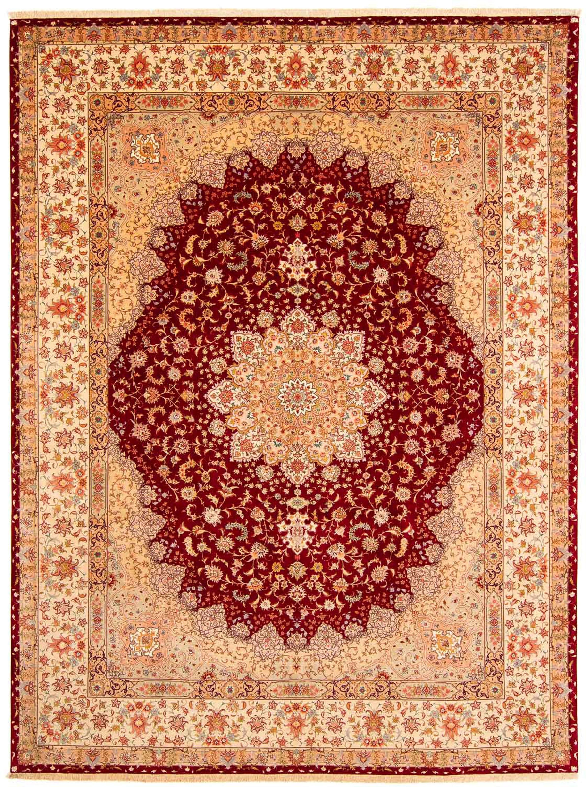 morgenland Orientteppich »Perser - Täbriz - Royal - 400 x 300 cm - dunkelro günstig online kaufen