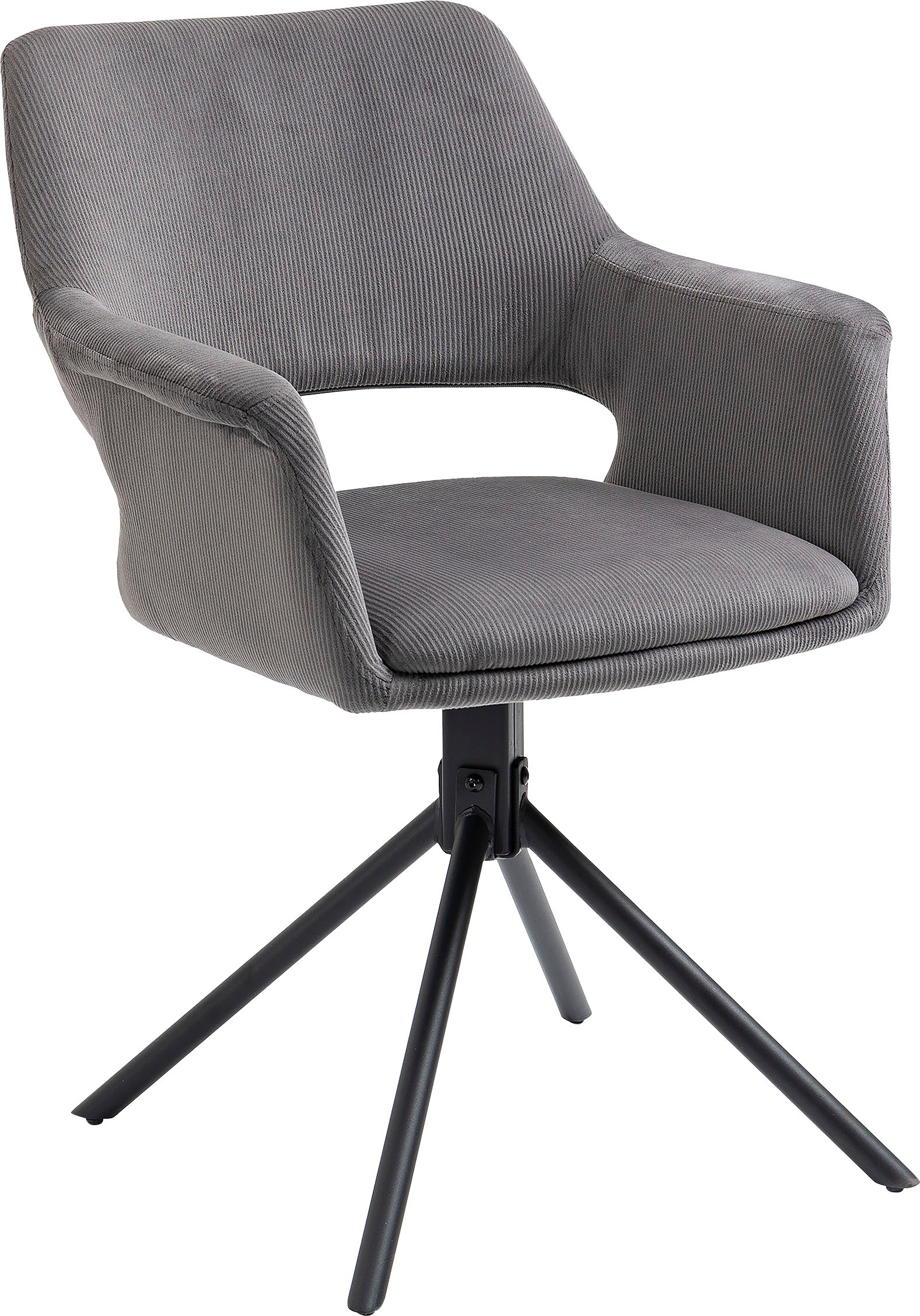 byLIVING Esszimmerstuhl »Elenore« (Set) 2 Stk. Cord 360 Grad drehbar günstig online kaufen