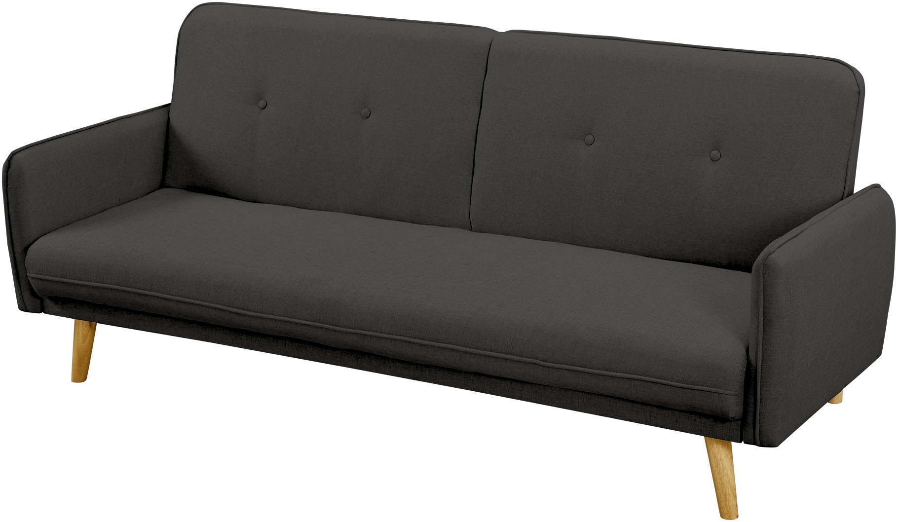 SalesFever Schlafsofa »Linköping, 3-Stizer, Sofa«, mit Knopfheftung im Rück günstig online kaufen