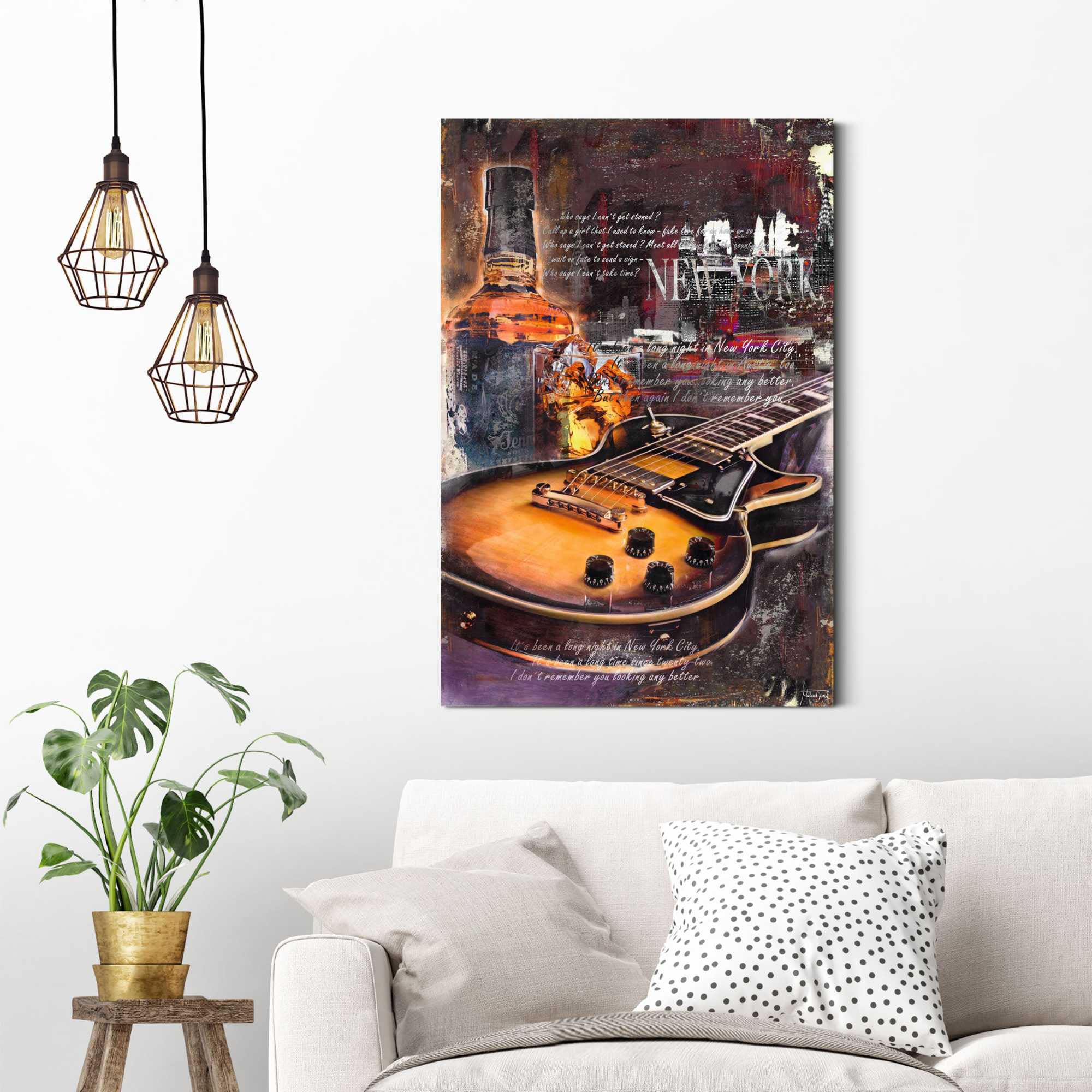 Reinders! Deco-Panel »Gitarre & Whiskey«, 60/90 cm