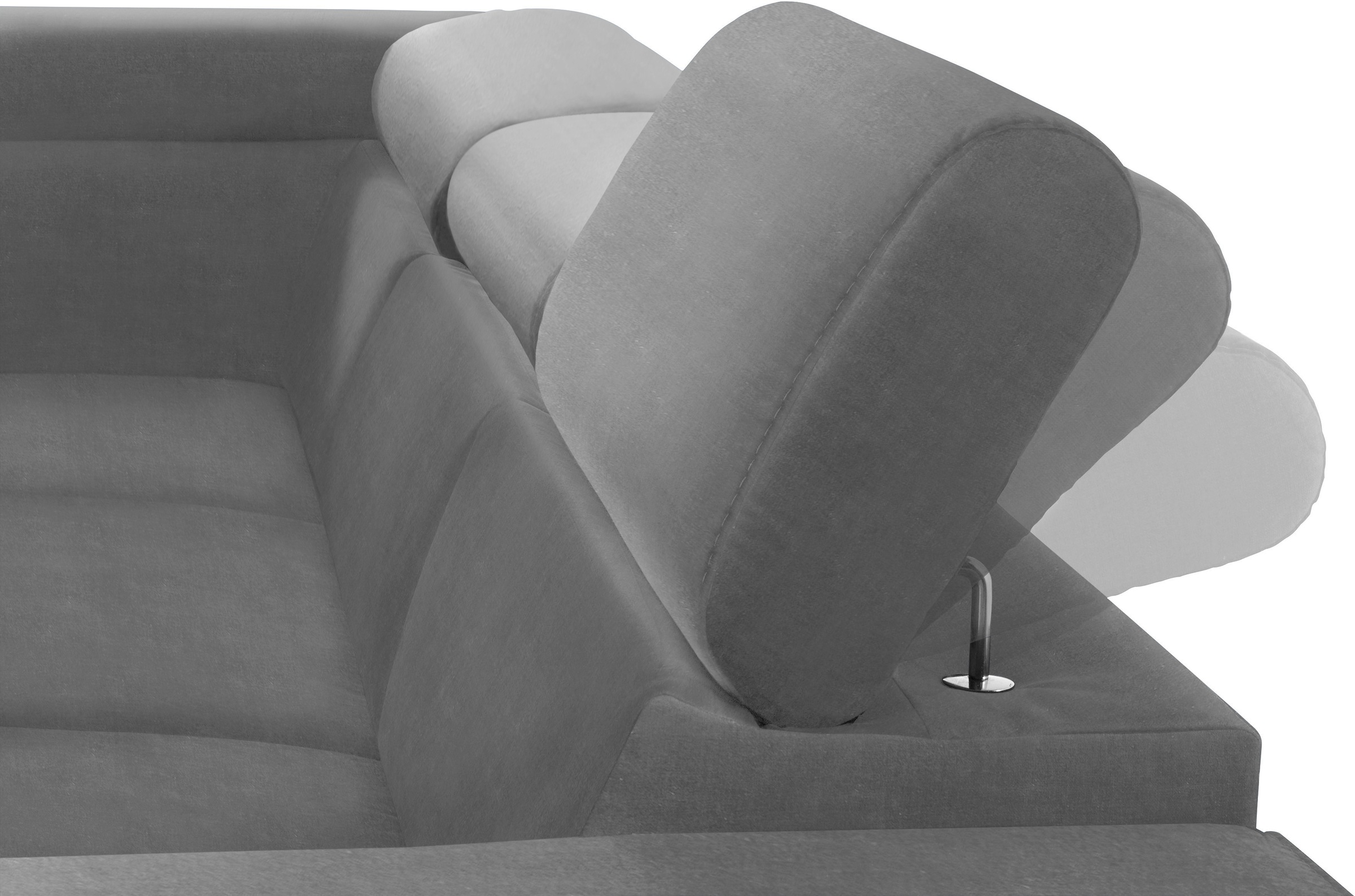 COTTA Ecksofa "Morven L-Form mit Kopfteilverstellung" wahlweise mit Bettfun günstig online kaufen