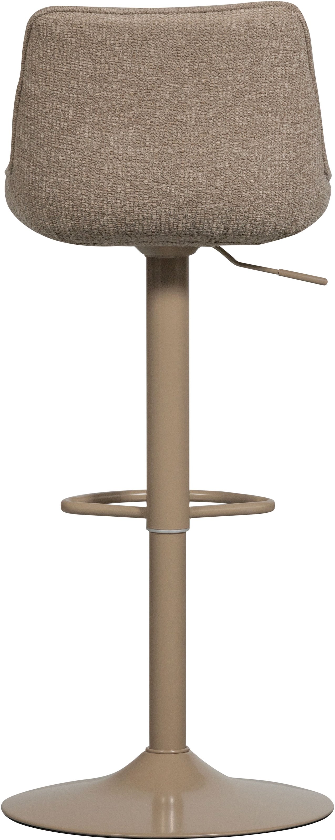WOOOD Barhocker »Marten höhenverstellbar und drehbar mit Metallgestell 45 x 50 x 110 cm« Gewebter Bezug, Sehr hohe Verschleißfestigkeit, Tragkraft 120 kg