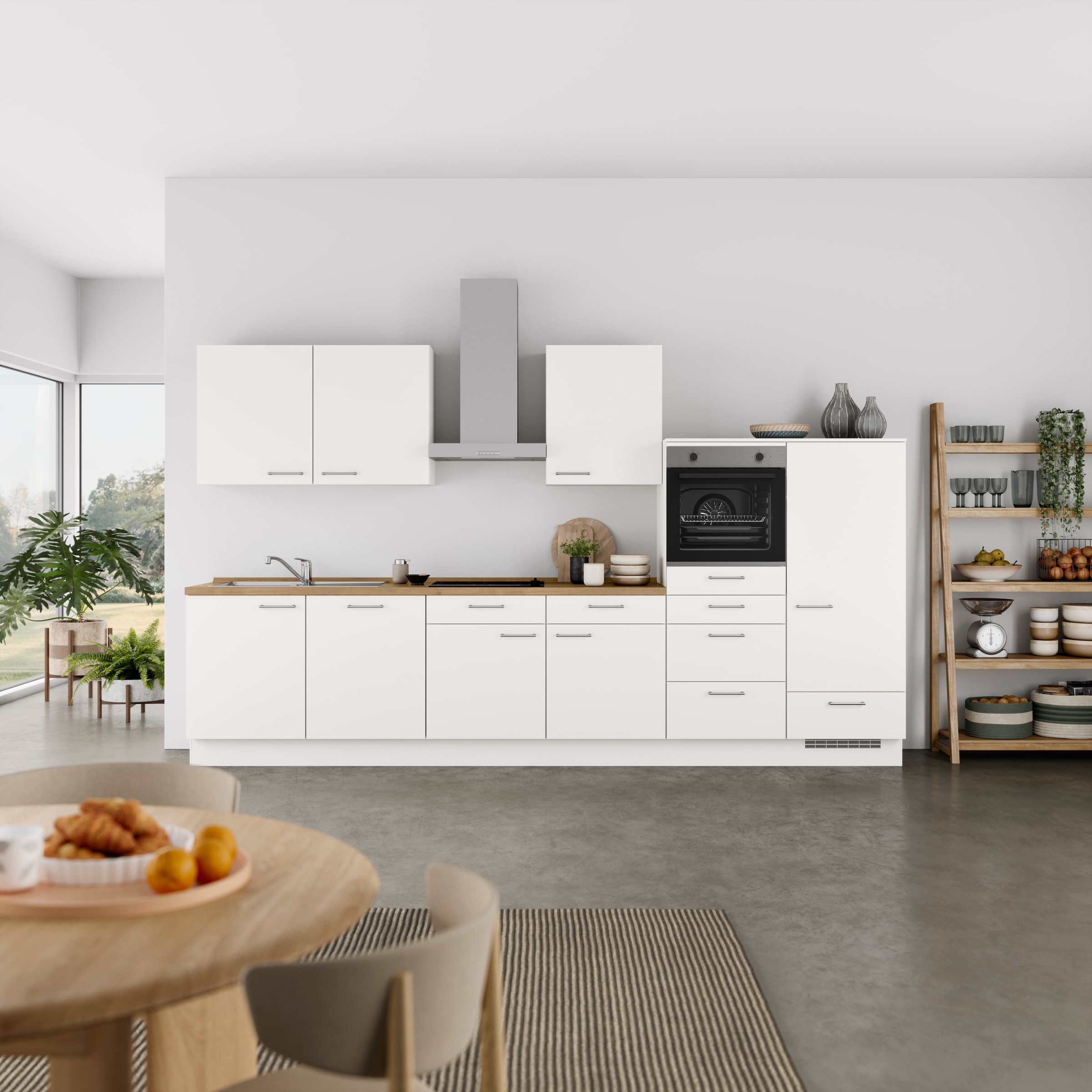 nobilia® Küchenzeile »"Laser I", Ausrichtung wählbar, Breite 360 cm« vormon günstig online kaufen