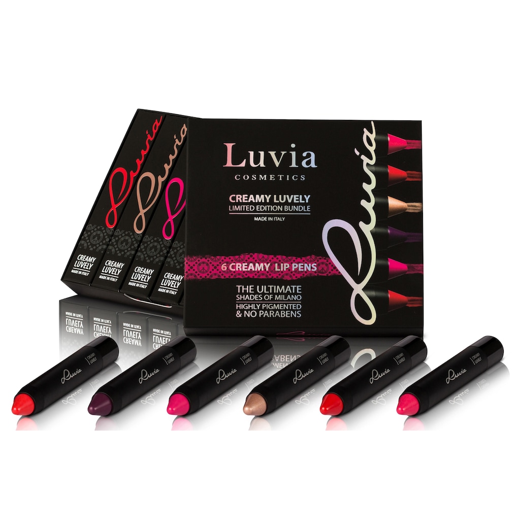 Luvia Cosmetics Lippenstift-Set »Creamy Luvely«, (6 tlg.)