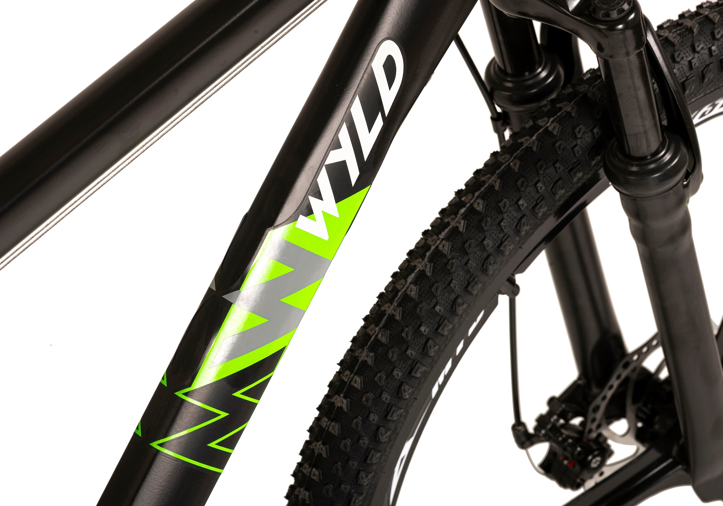 WYLD Mountainbike »Mountainbike Hardtail 29'' Sharp Schwarz-Grün 21 Gänge«, 21 Gang, Kettenschaltung