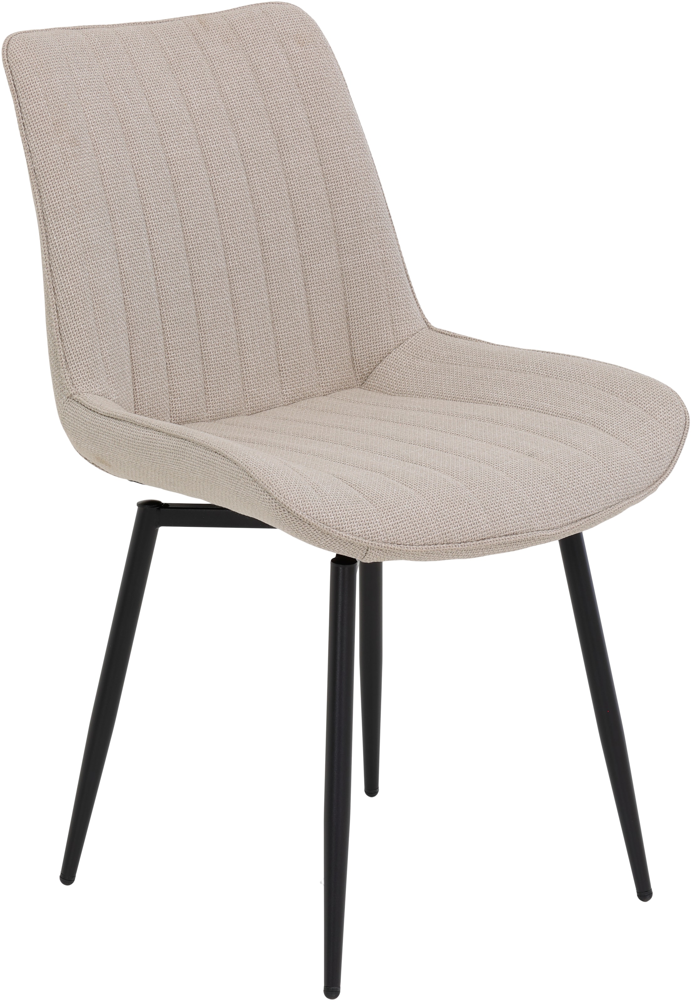 HELA Drehstuhl »Vierfußstuhl BERGEN«, (Set), 2 St., Webstoff, Esszimmerstuhl, XL-Sitzbreite, 360° drehbar