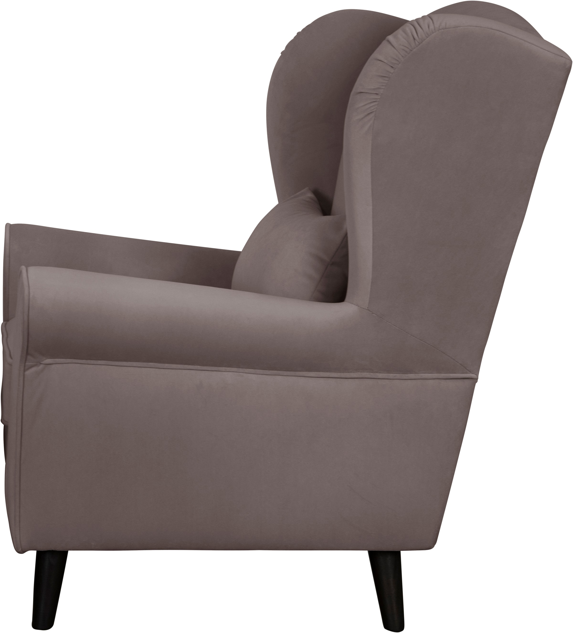 Home affaire Sessel »Ohrensessel CHISTELLE, wahlweise mit Polsterhocker«, mit Wellenunterfederung, Maße: B/T/H: 81/87/99 cm