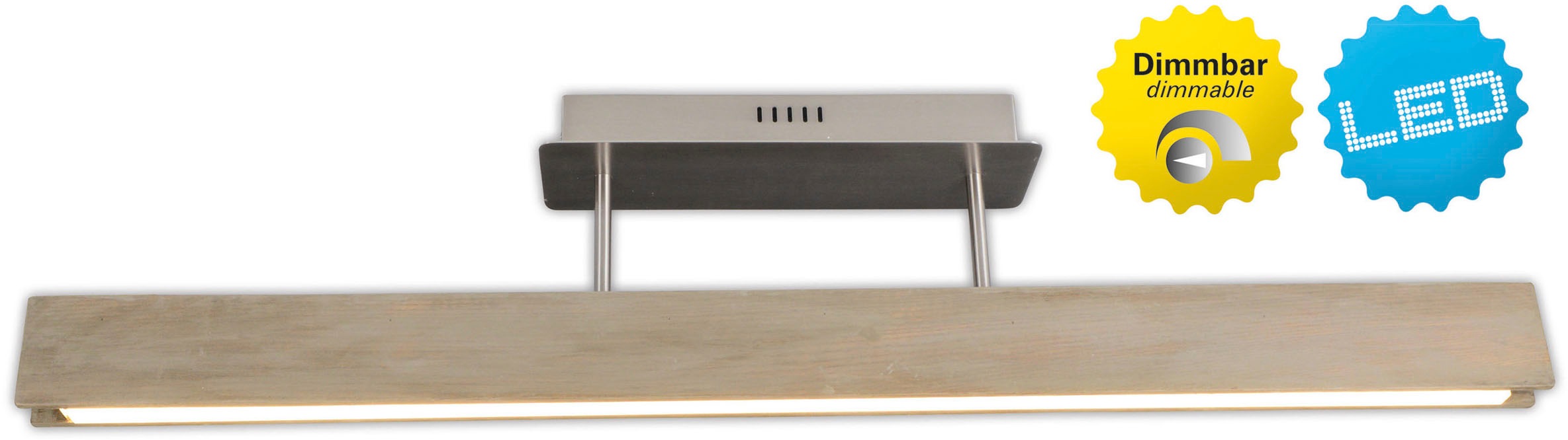 näve LED Deckenleuchte »Straight« LED-Modul 1 Stk. Warmweiß dimmbar mit Wan günstig online kaufen