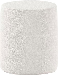 Vipack Polsterhocker »Moon, Hocker in rund, mit flauschigem Bouclé Stoff«, (B/H/T ca. 41x41,5x41cm, bis 80 kg belastbar), als Sitzgelegenheit o. Nachttisch, 41 cm ∅, Bouclé Stoff, in 4 Farben