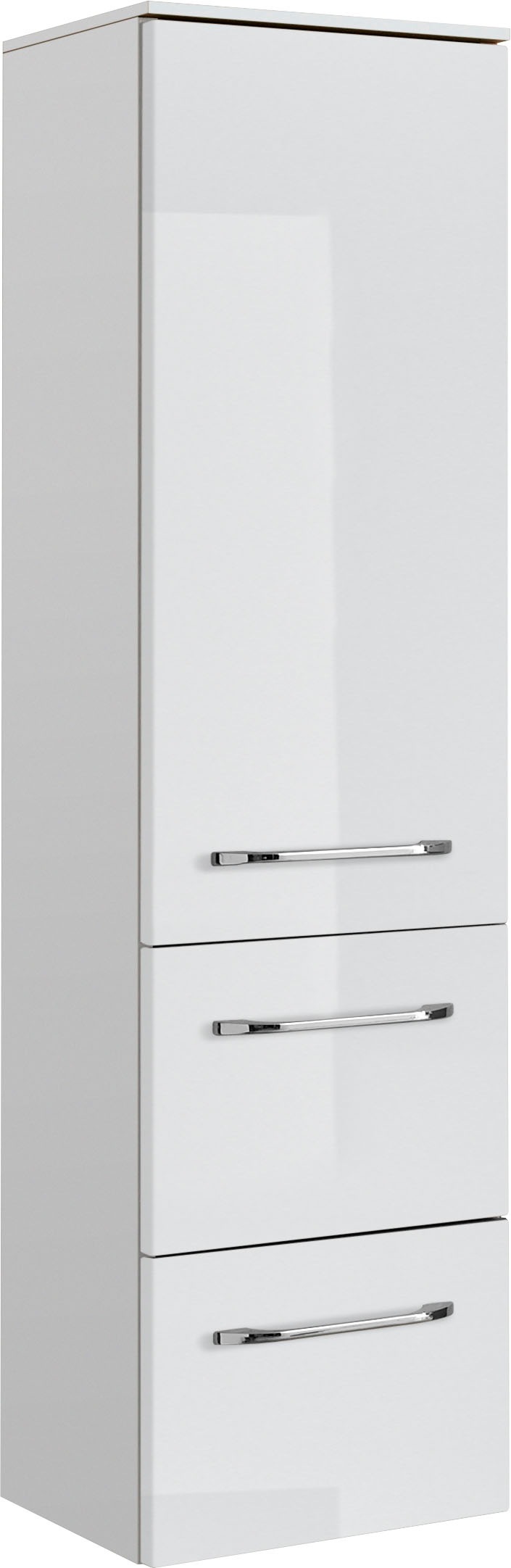 Saphir Badmöbel-Set »Balto Sprint 3-teilig, Mineralmarmor-Waschtisch mit LED-Spiegelschrank«, (4 St.), Badezimmer Set mit Midischrank, inkl Türdämpfer, 4 Türen, 4 Schubladen