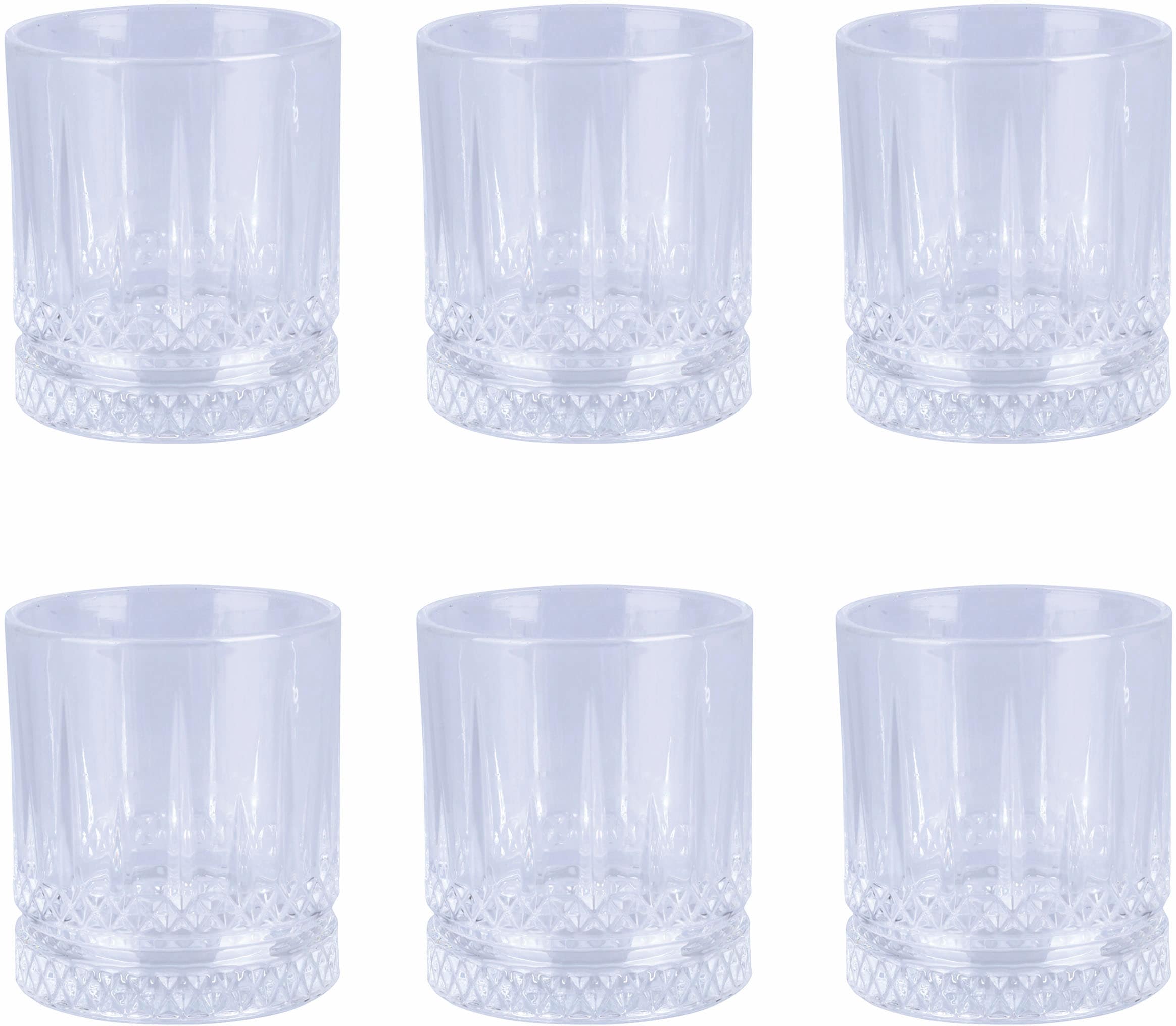Villa d'Este Gläser-Set »Classic Vertical«, (Set, 6 tlg.), Wassergläser-Set, 6-teilig, Inhalt 400 ml
