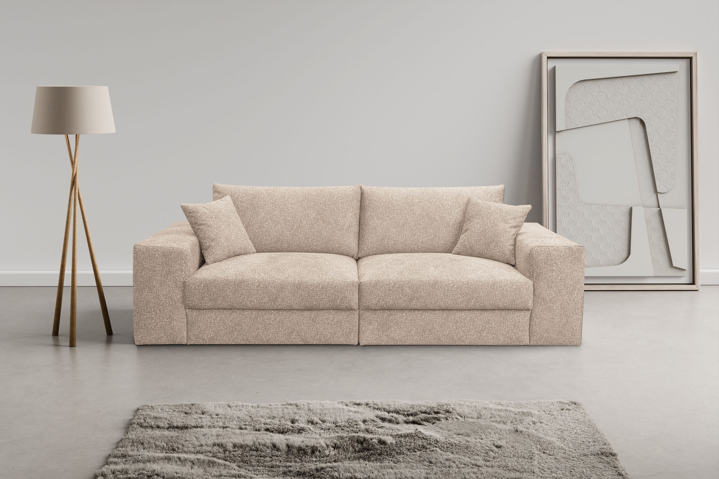 WERK2 Big-Sofa »Rozzana«, mit losen Rückenkissen günstig online kaufen