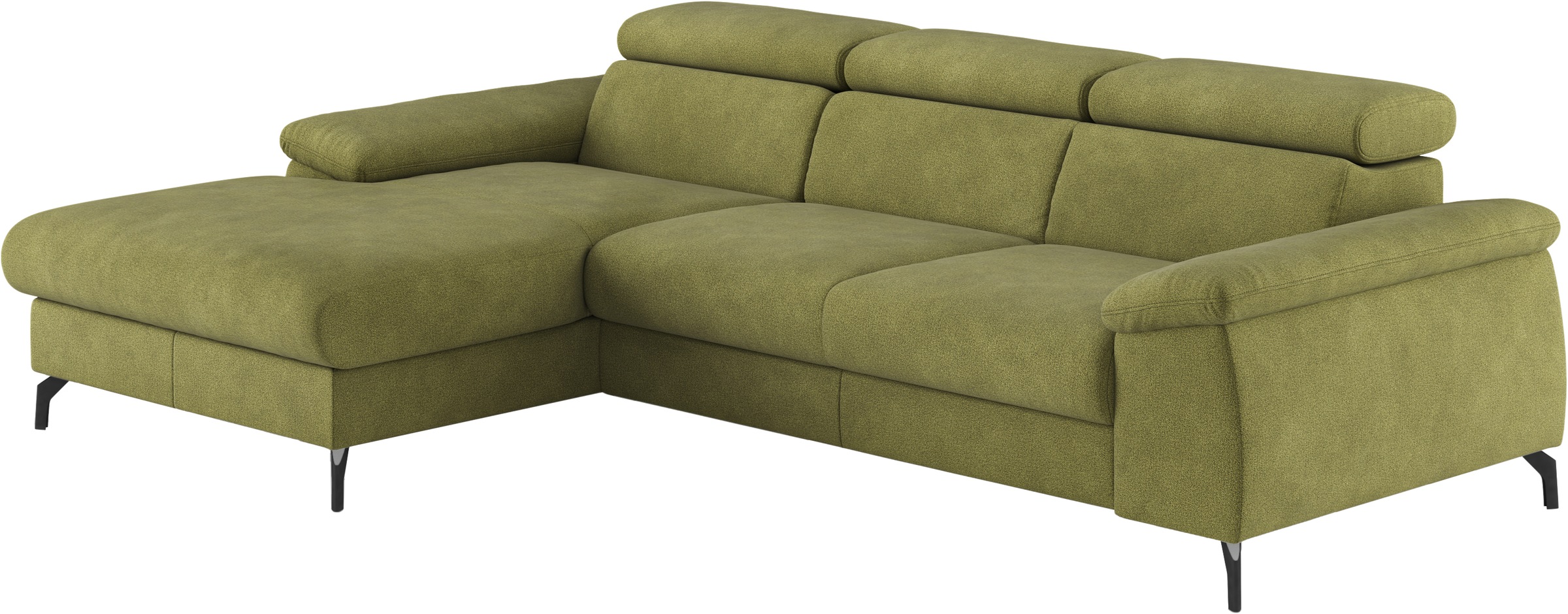 COTTA Ecksofa »Kitty L-Form, B: 242 cm«, mit Kopfteilverstellung, optional Bettfunktion & Bettkasten
