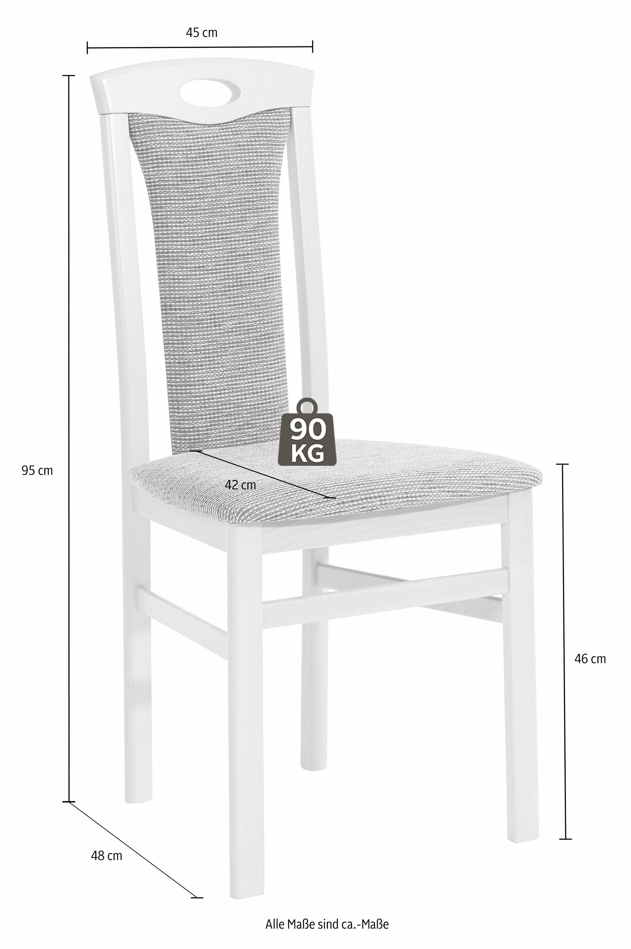 Home affaire 4-Fußstuhl »Kasia« (Set) 2 Stk. günstig online kaufen