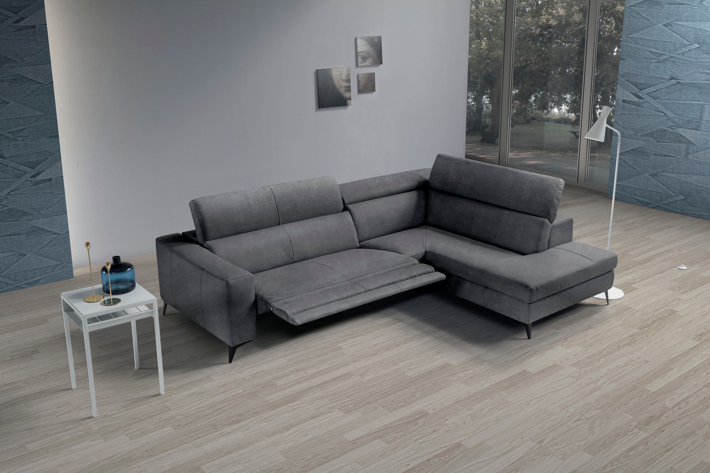 Egoitaliano Ecksofa »Edith, Designsofa mit hohem Sitzkomfort, L-Form«, inkl günstig online kaufen