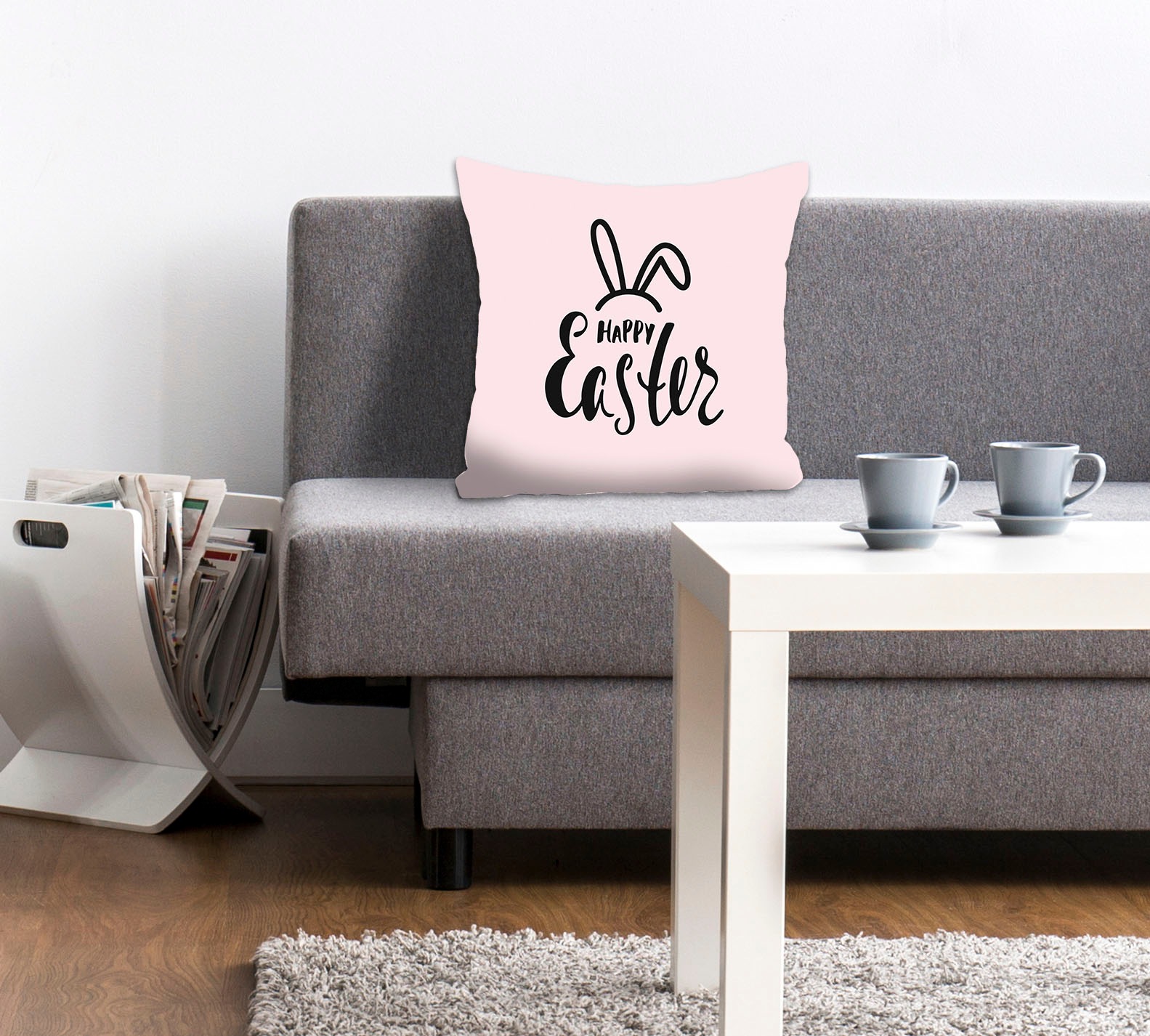 queence Dekokissen »Happy Easter rosa«, Kissenhülle,Happy Easter,Hasenohren günstig online kaufen