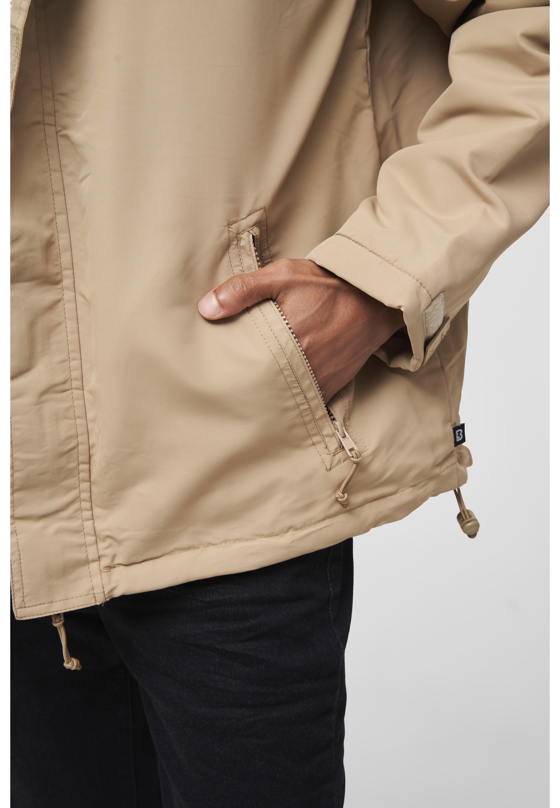 Brandit Allwetterjacke »Brandit Herren Windbreaker Frontzip« 1 Stk. tlg. mit Kapuze