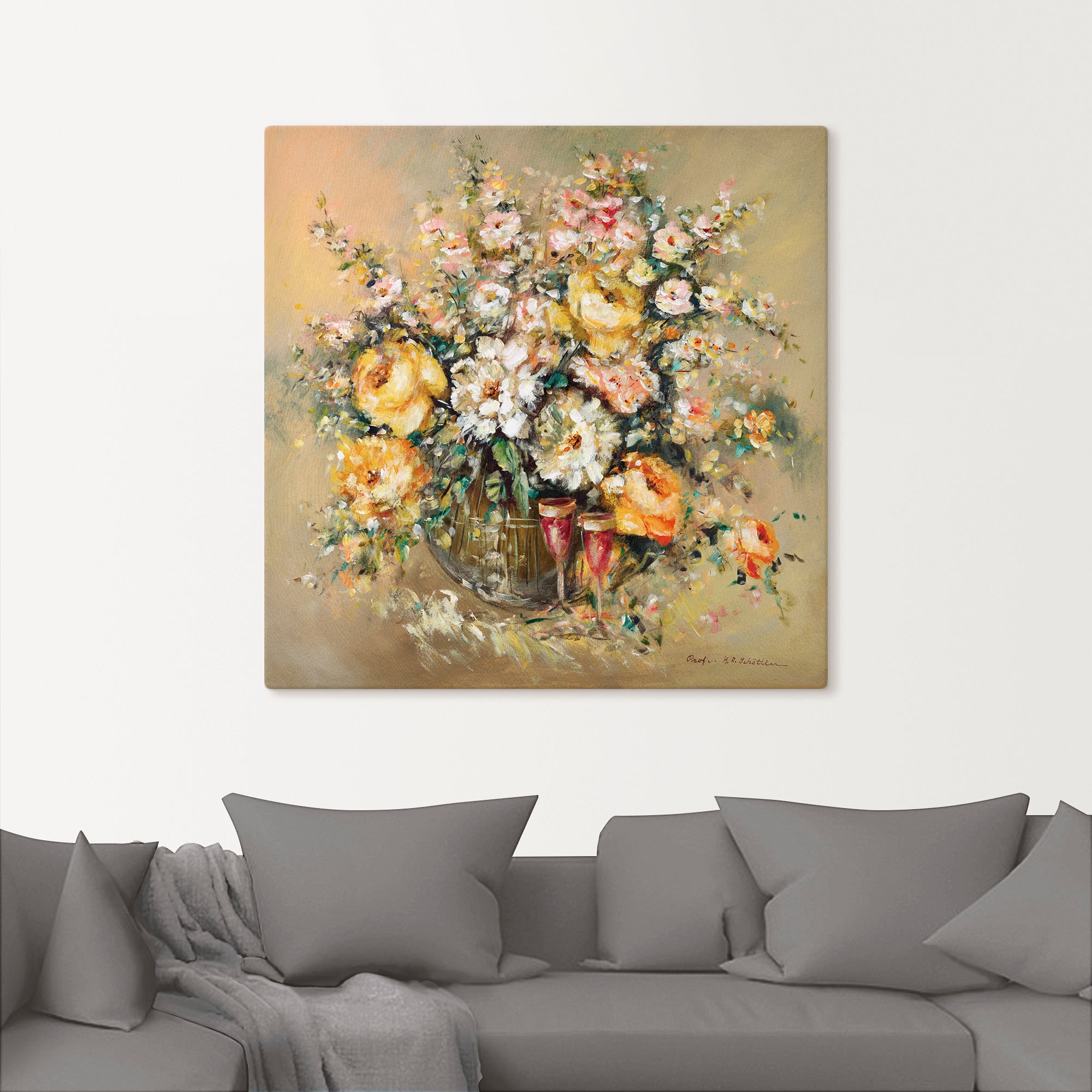 Artland Wandbild Spirituosen«, Poster, online Größen (1 St.), in Blumen, »Blumen kaufen als und Wandaufkleber Leinwandbild, verschied
