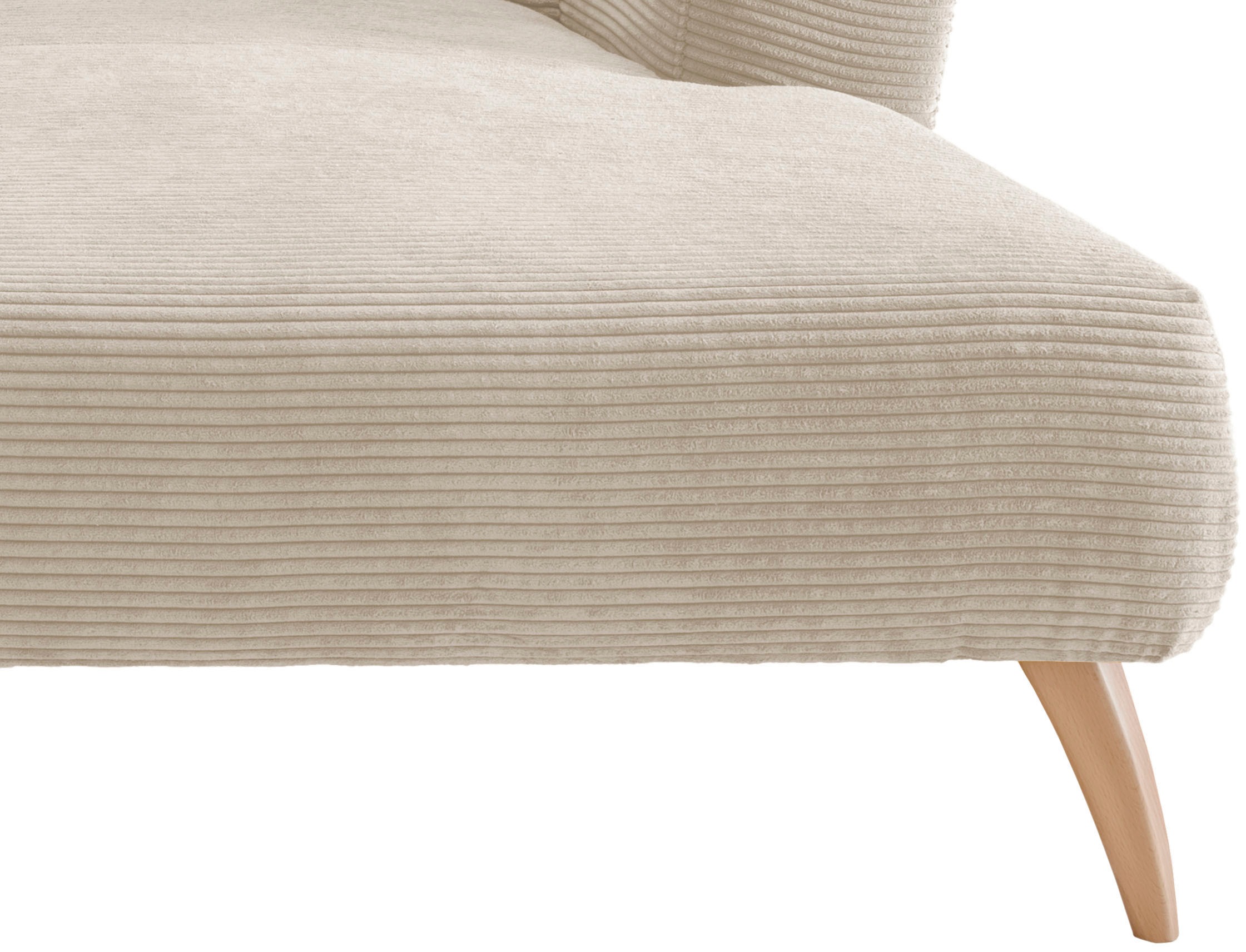 INOSIGN Ecksofa »Colori L-Form«, Holzfußfarbe wählbar, inkl. 4x Zierkissen