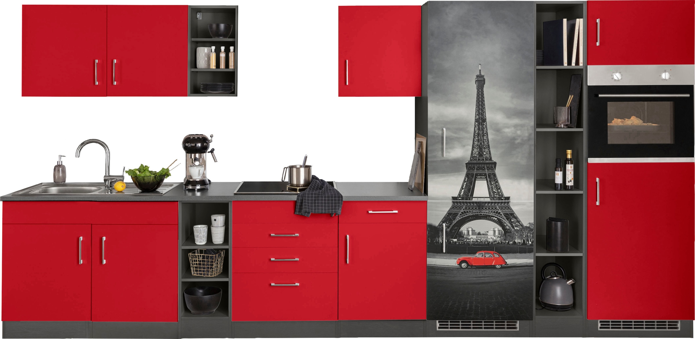 KOCHSTATION Küchenzeile »KS-Paris – Küchen mit einzigartigen Fotomotiven au günstig online kaufen