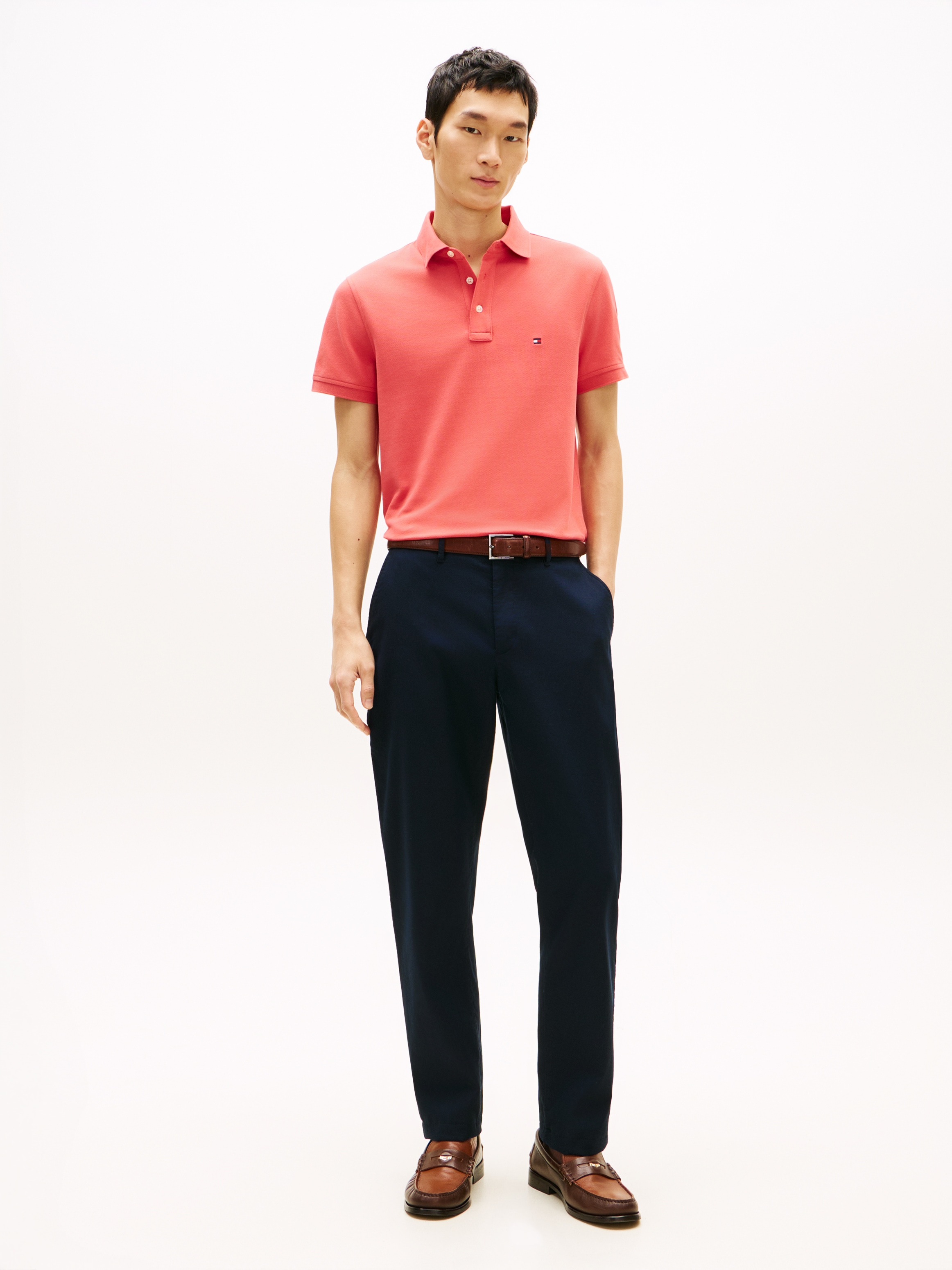 Tommy Hilfiger Poloshirt »1985 SLIM POLO« Markenstickerei, aus Baumwoll-Piqué