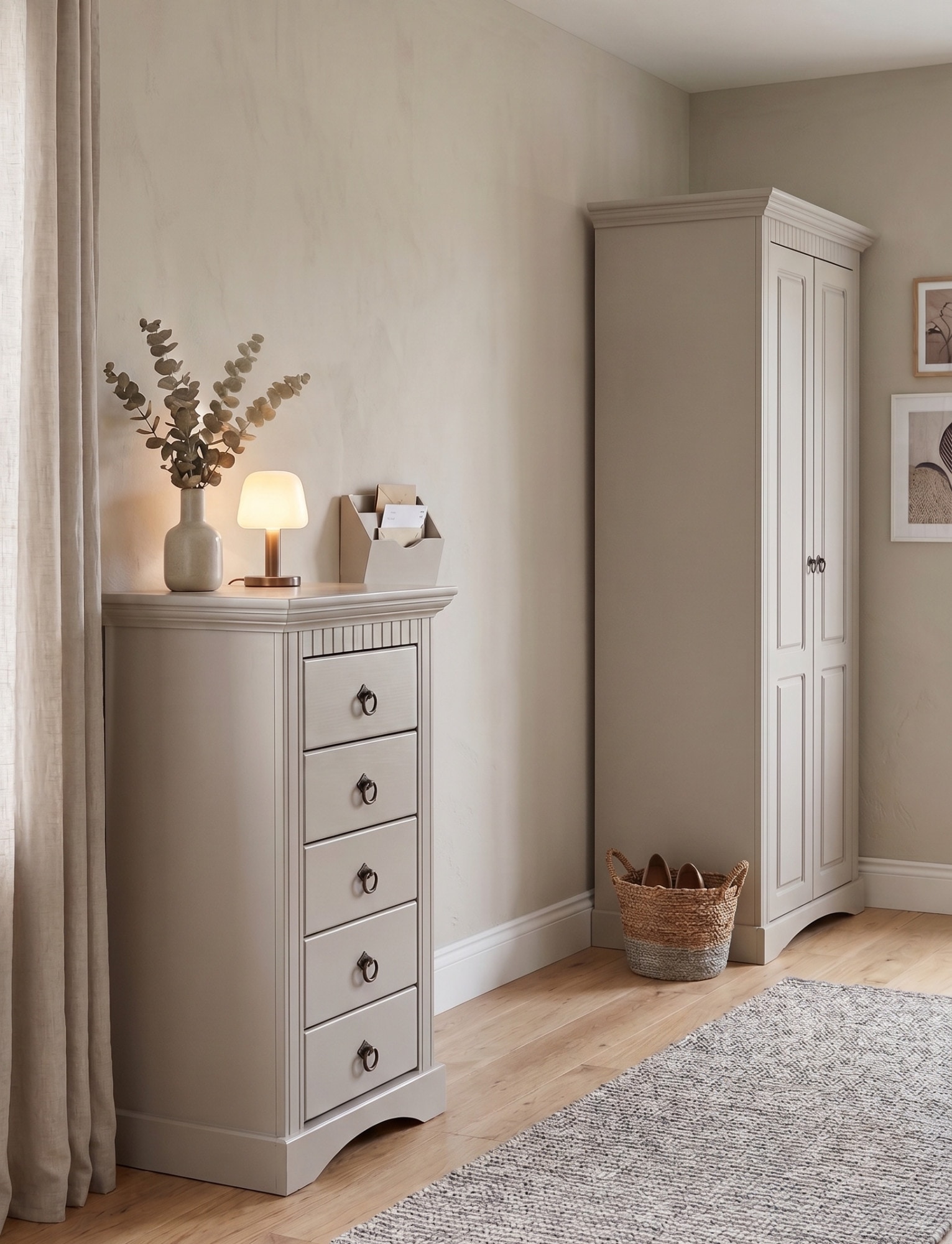 OTTO home Kommode »Rustic« Breite 48cm, aus massiver Kiefer, 5 Schubladen, FSC®-zertifiziert