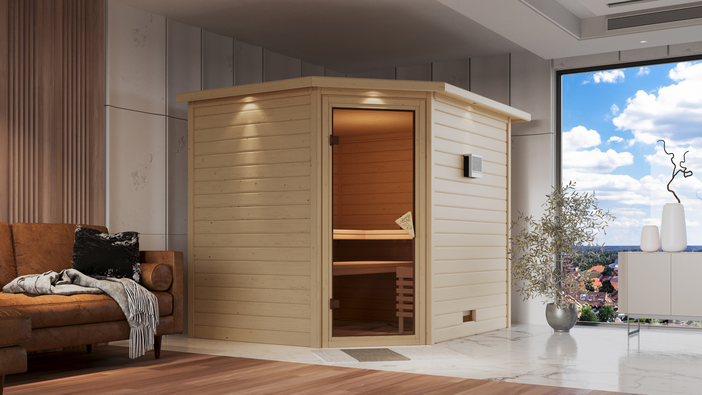 Karibu Sauna »Talida«, ohne Ofen