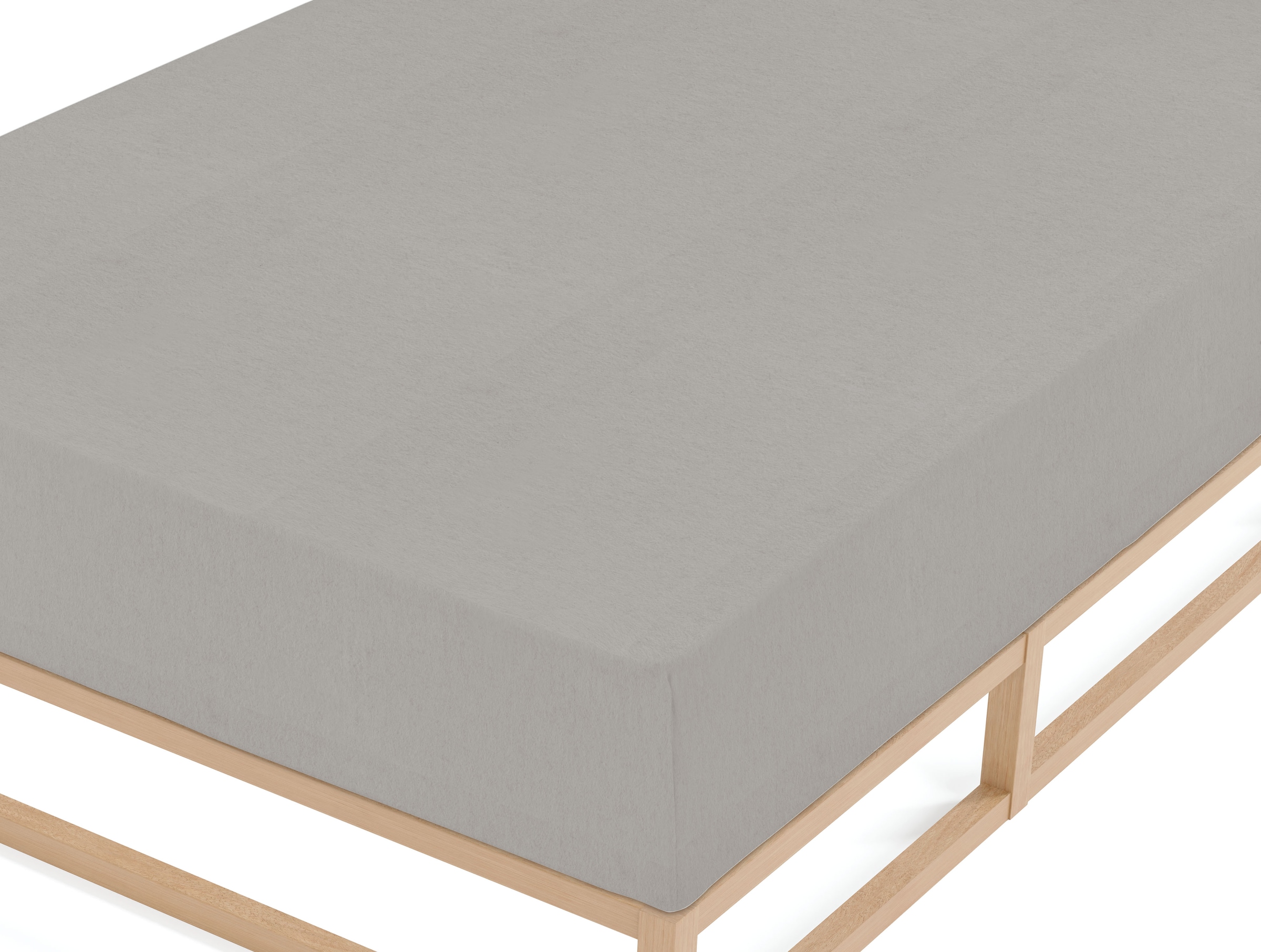 Biberna Spannbettlaken »Hermal«, 100% Baumwolle, weich+warm, Matratzenhöhe bis 22 cm, Made in Germany