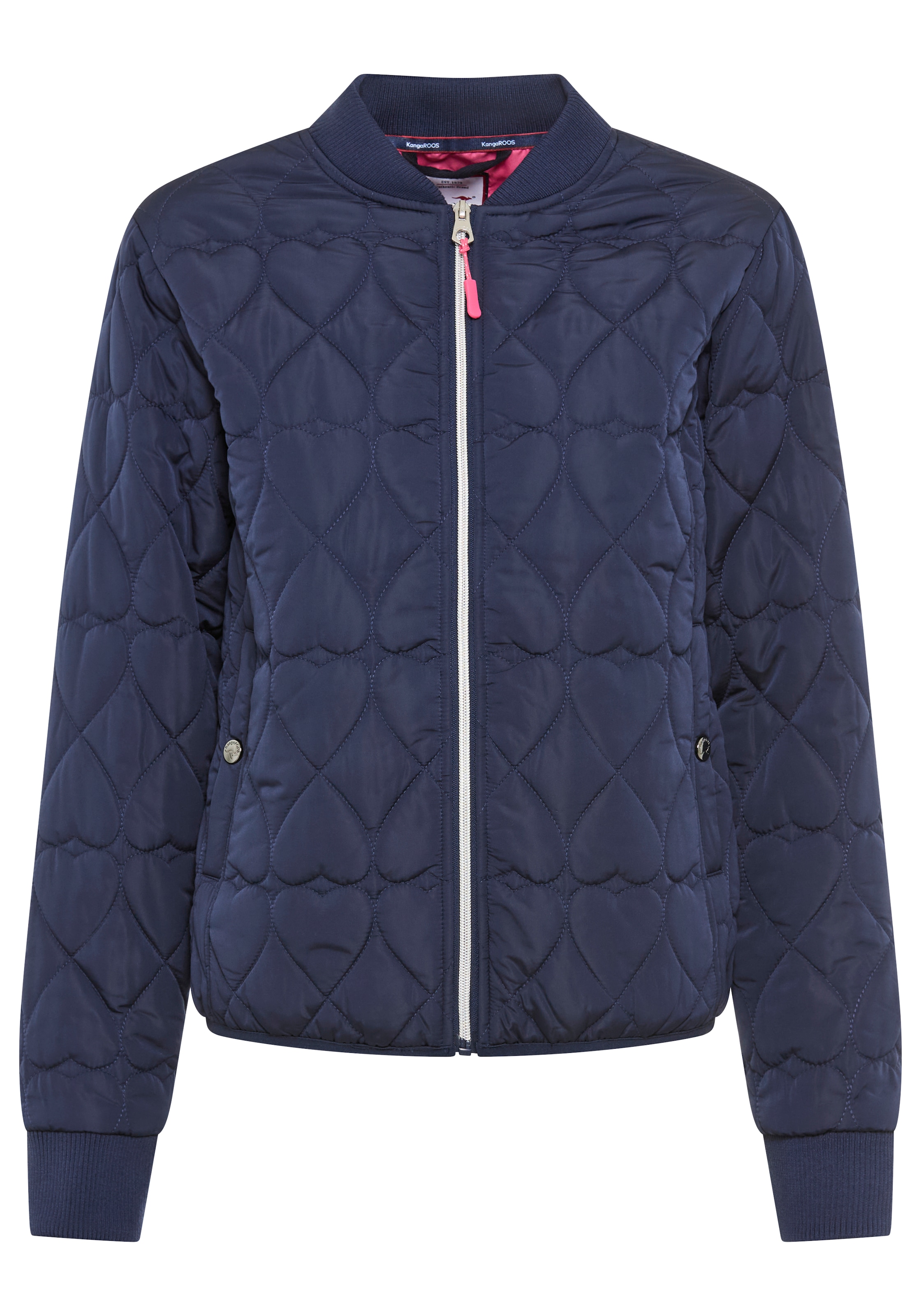 KangaROOS Steppjacke ohne Kapuze mit gesteppten Herzen, Übergangsjacke