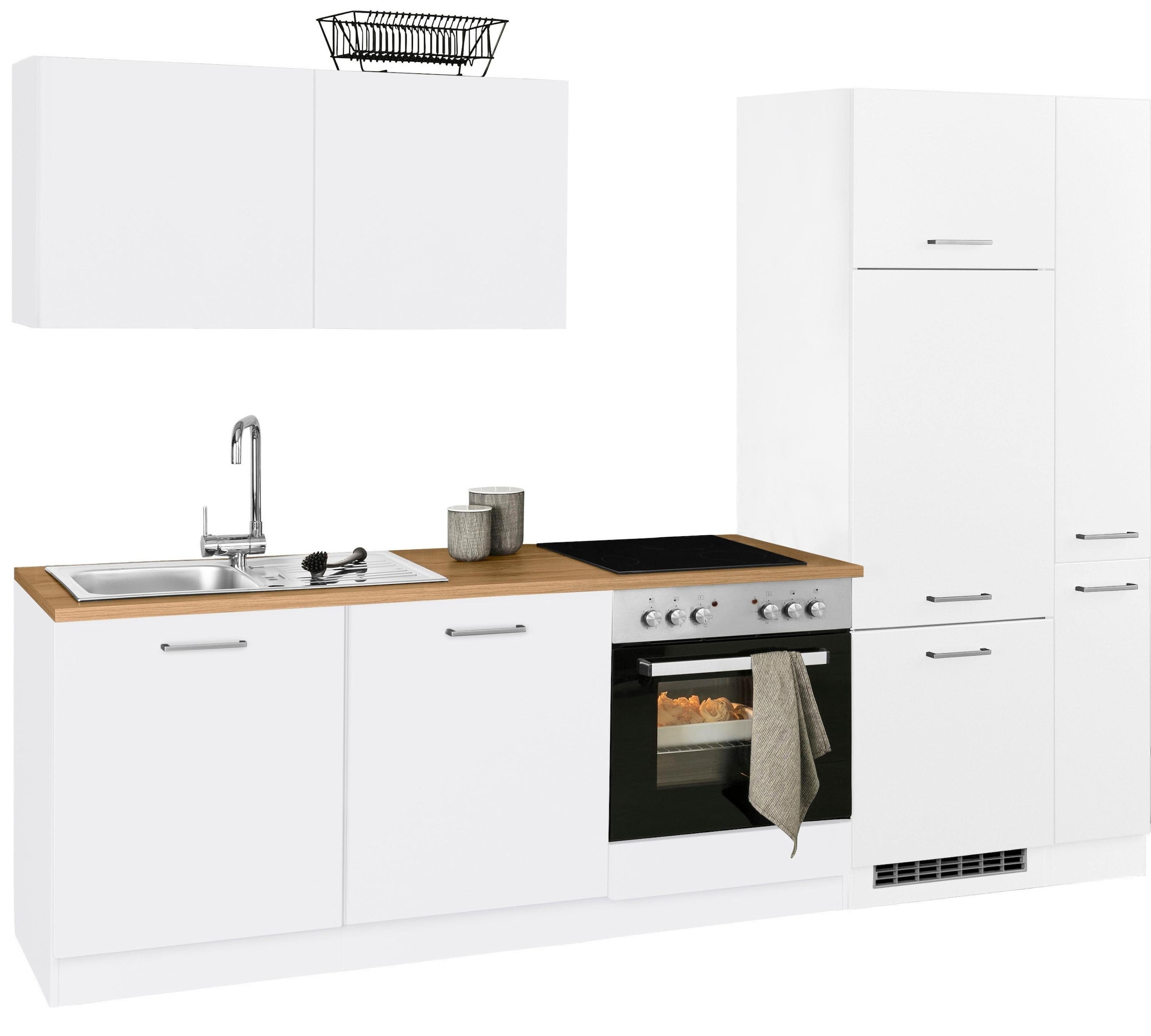 KOCHSTATION Küchenzeile »KS-Kehl«, ohne E-Geräte, Breite 270 cm, für Kühlschrank und Geschirrspüler