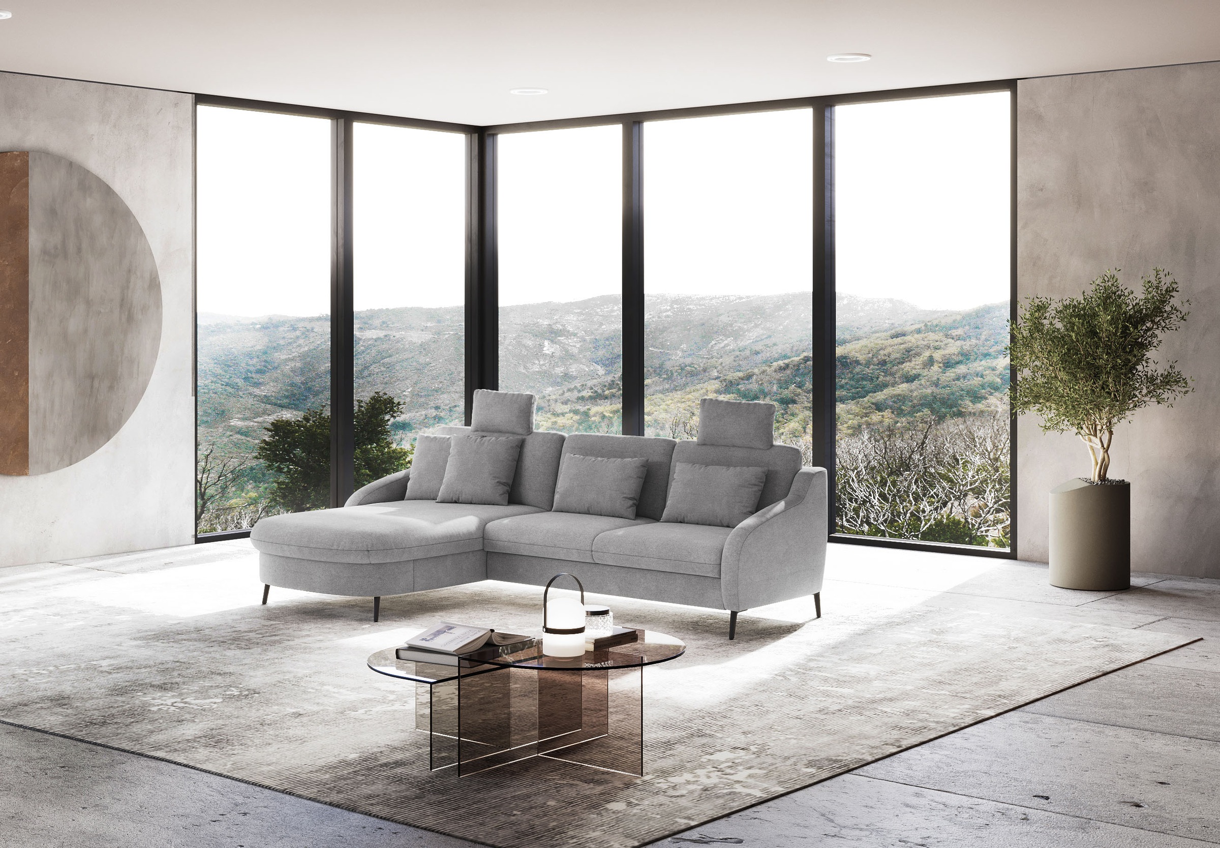 sit&more Ecksofa »Soul L-Form«, wahlweise mit Bettfunktion und Bettkasten oder Schubkasten