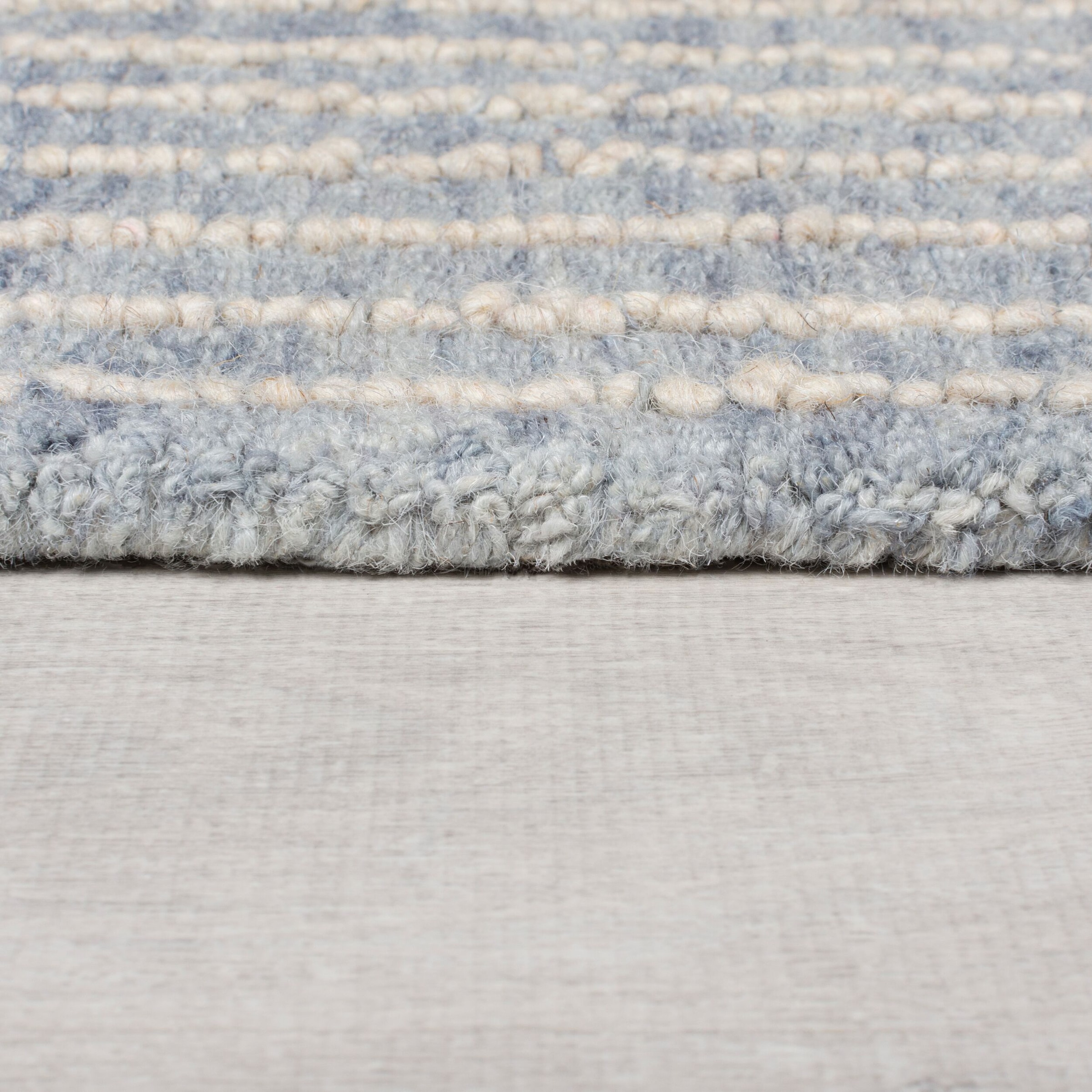 FLAIR RUGS Wollteppich »Abstract Check«, rechteckig, 5 mm Höhe, Teppich aus Wolle mit abstraktem Karomuster