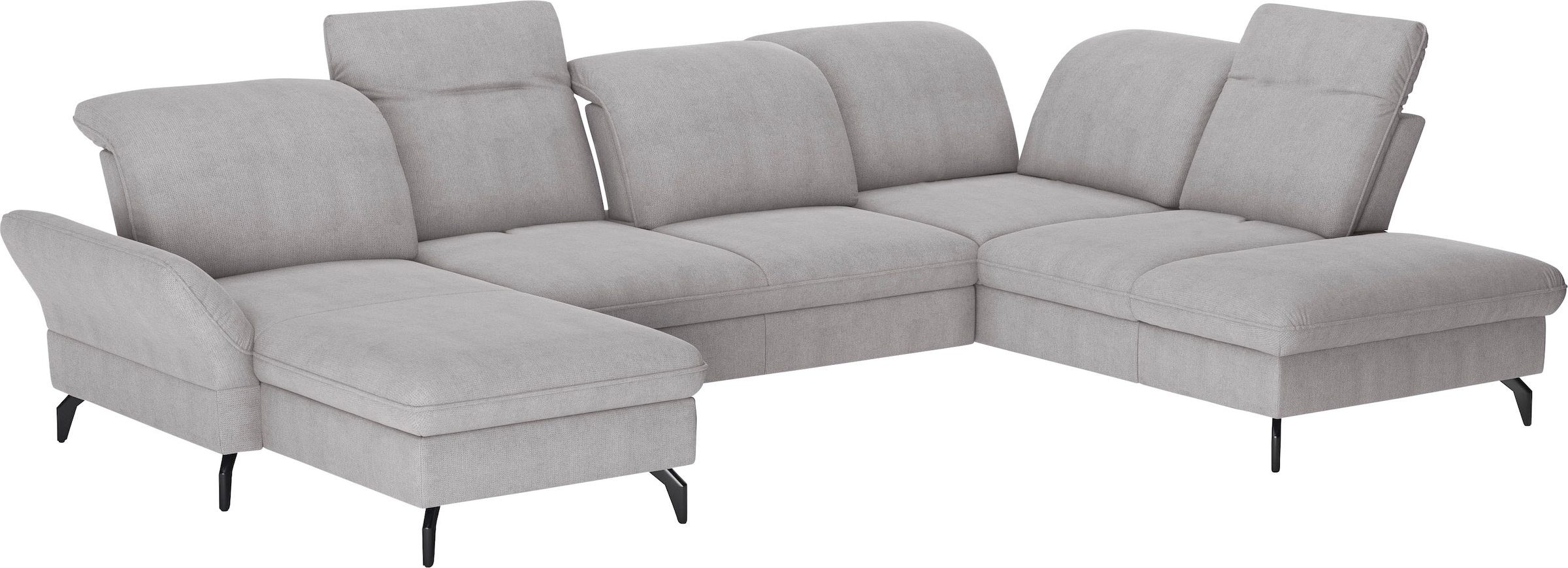 sit&more Wohnlandschaft Leandro U-Form, Wahlweise mit Bett-, Kopfteil - und günstig online kaufen